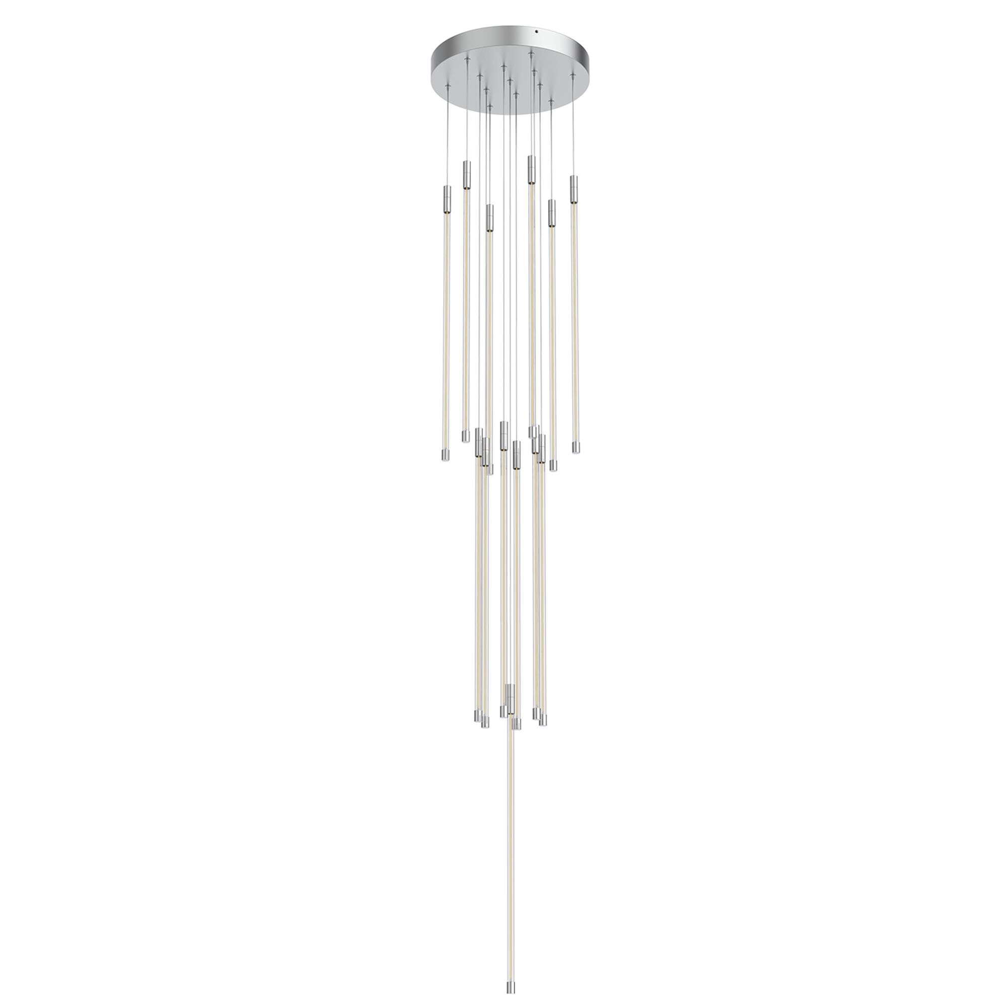 Shown in Chrome finish and Clear glass