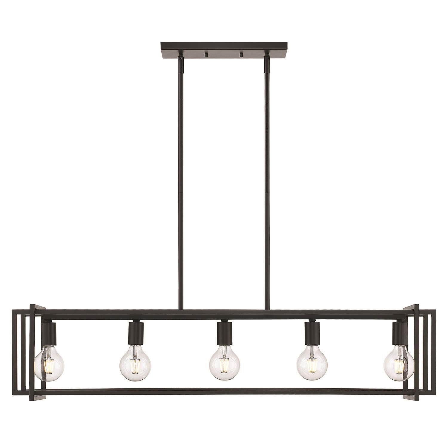 Tribeca 41 Inch 5 Light Linear Suspension Light by Golden Lighting