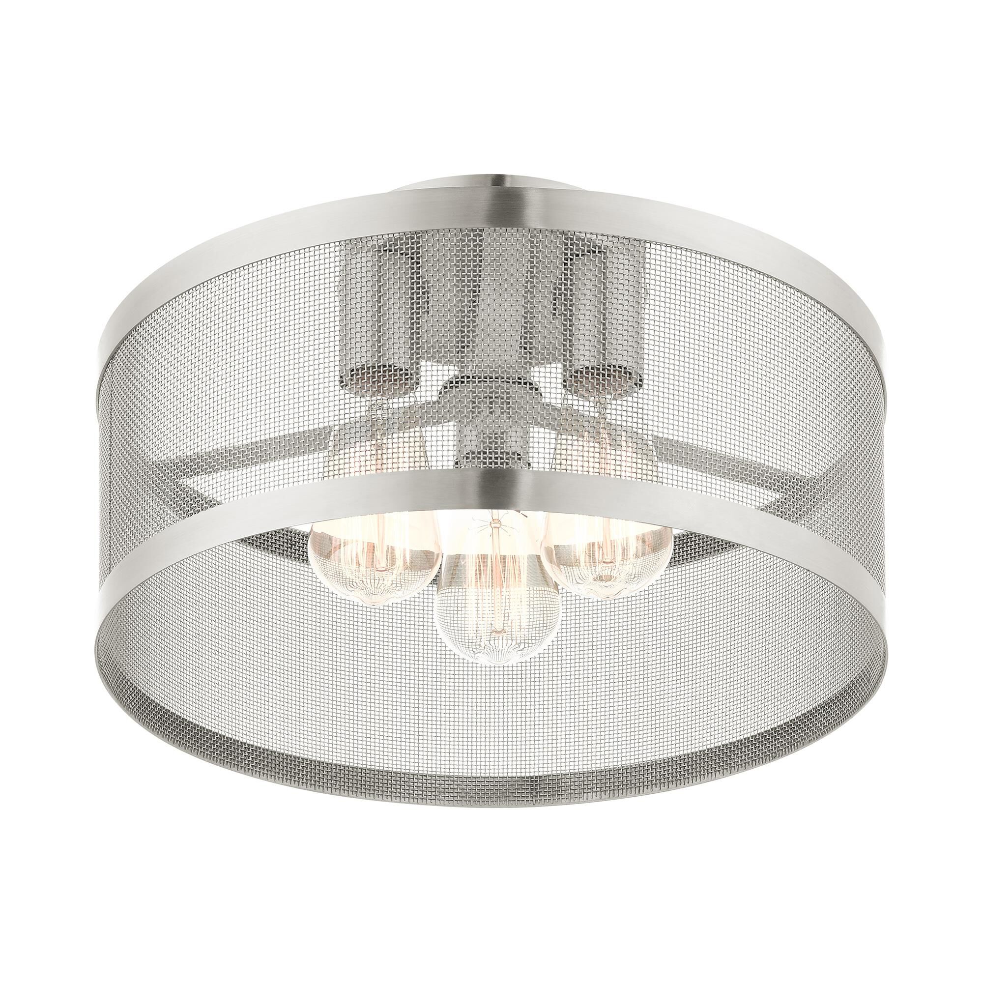 Industro 3 Light Semi Flush Mount by Livex Lighting