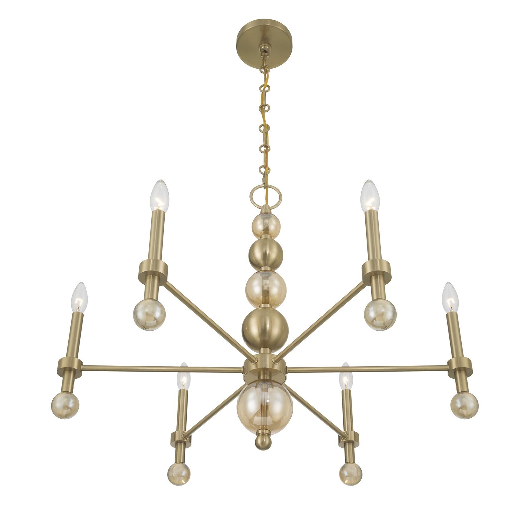 Crescent 30 Inch Chandelier by Savoy House