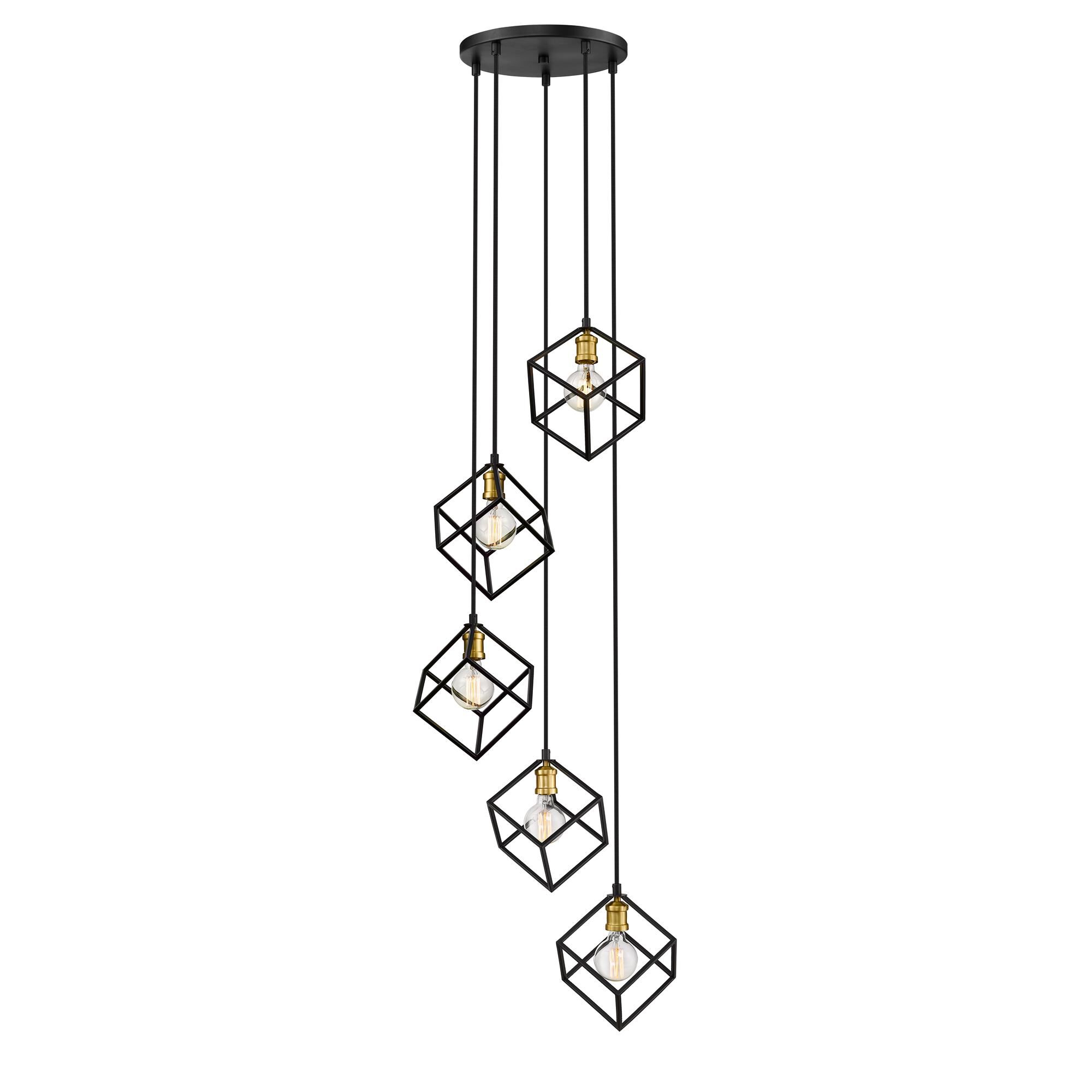 Shown in Bronze + Olde Brass finish and --- glass and --- shade