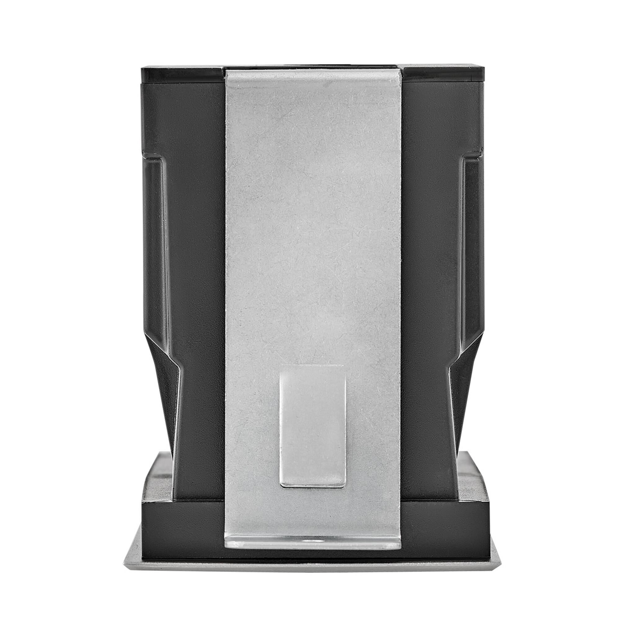 Shown in Stainless Steel finish and Frosted glass