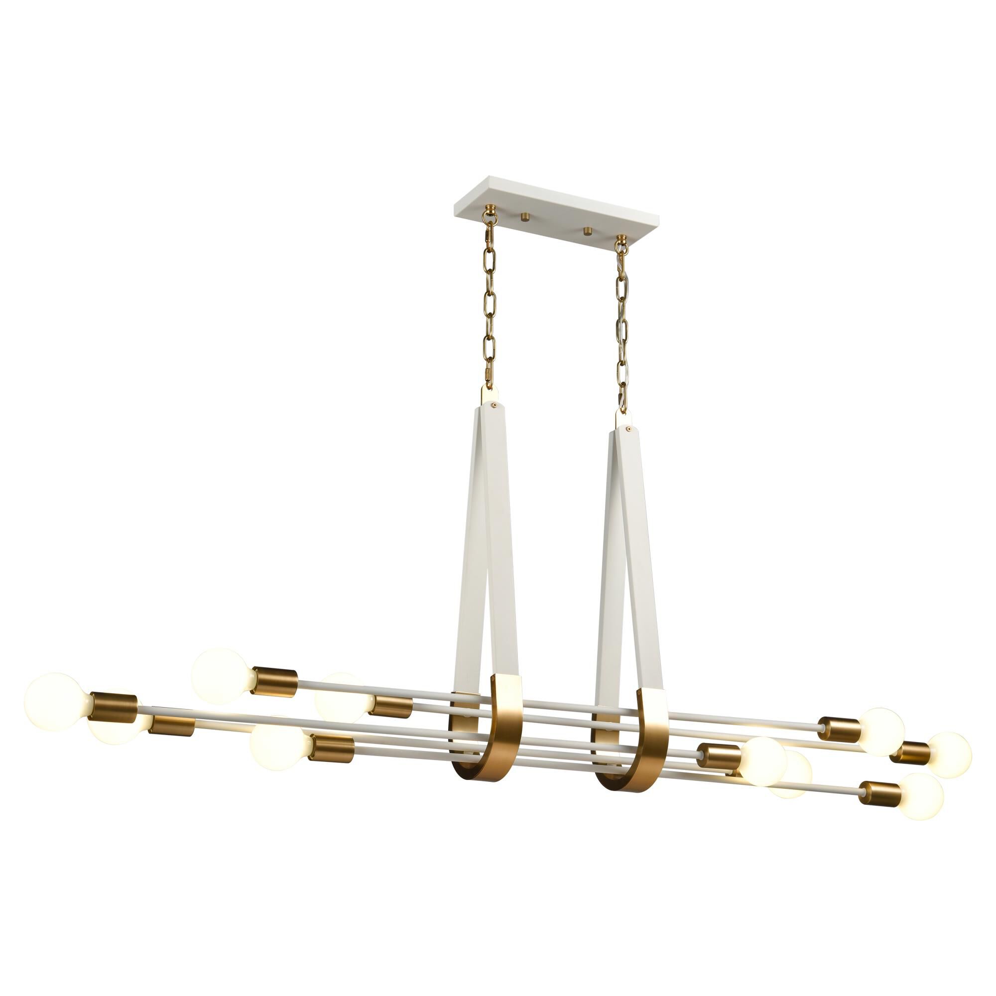 Sabine 58 Inch 10 Light Linear Suspension Light by ELK Lighting