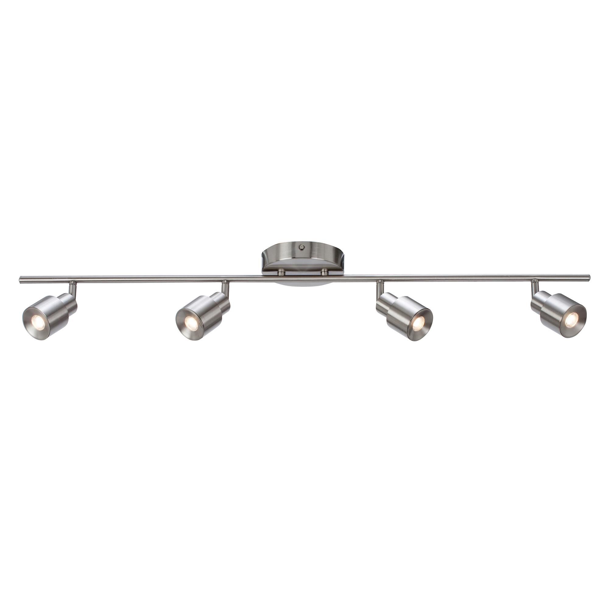 Shown in Satin Nickel finish and Satin Nickel, Frosted Steel, Acrylic shade and No Accent accent
