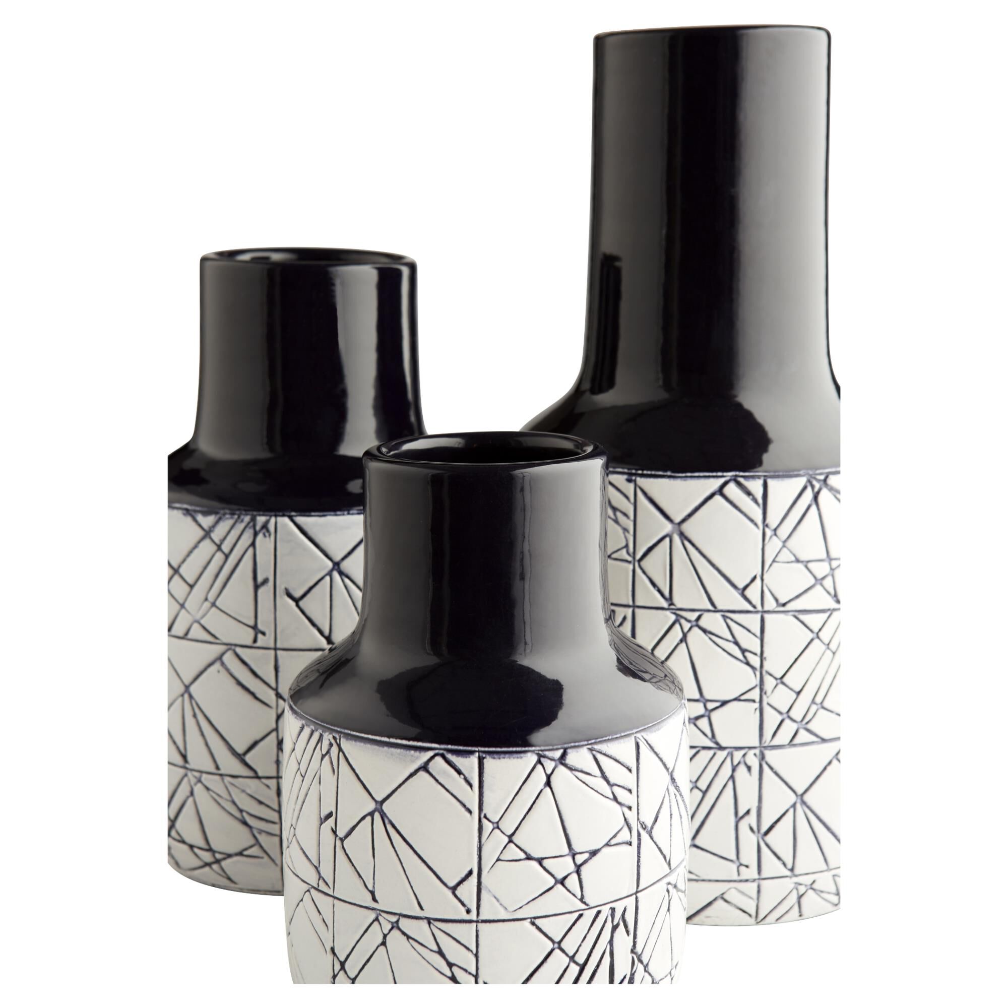 Dark Zenith Vase-MD Vase-Urn by Cyan Designs