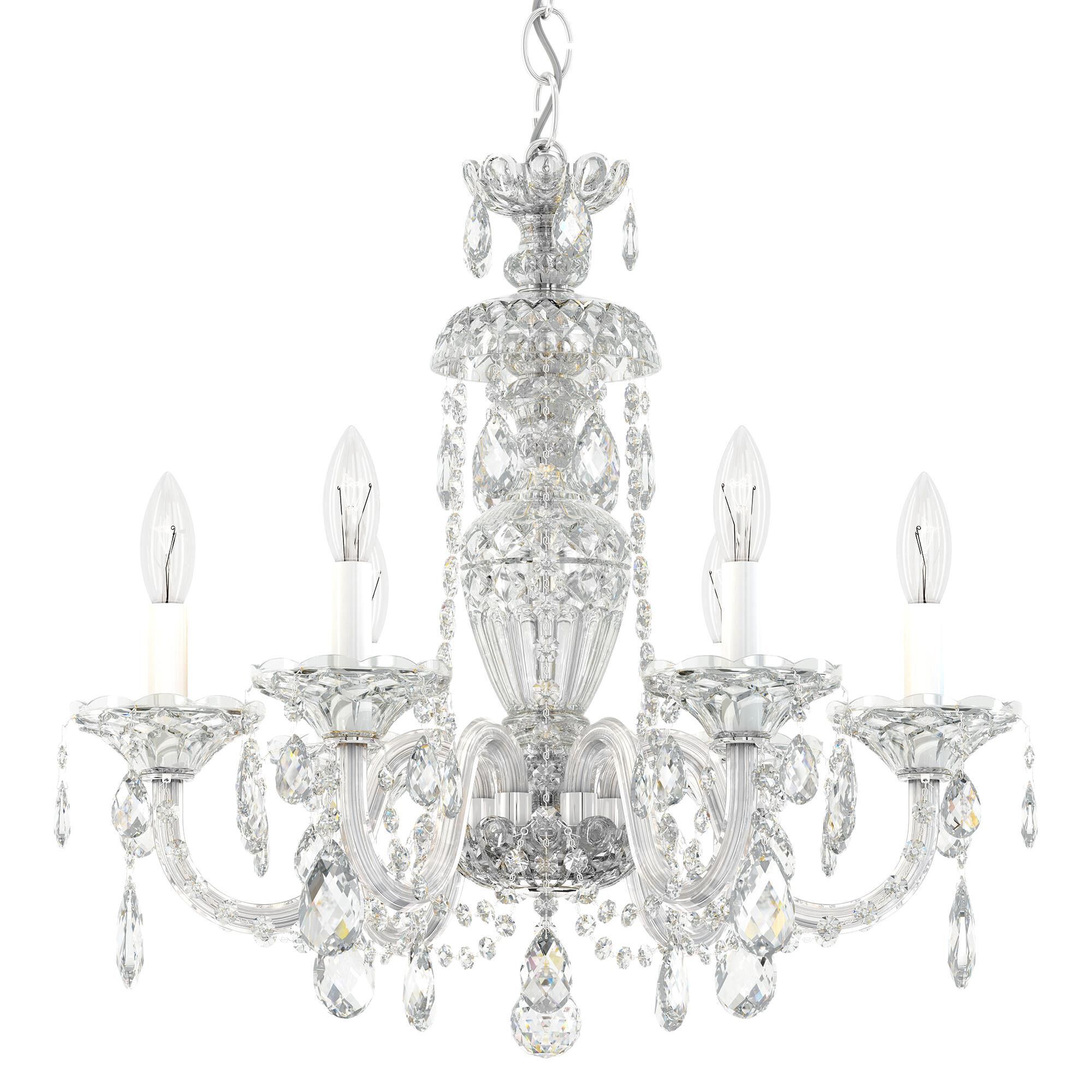 Shown in Silver finish and Clear Radiance crystal