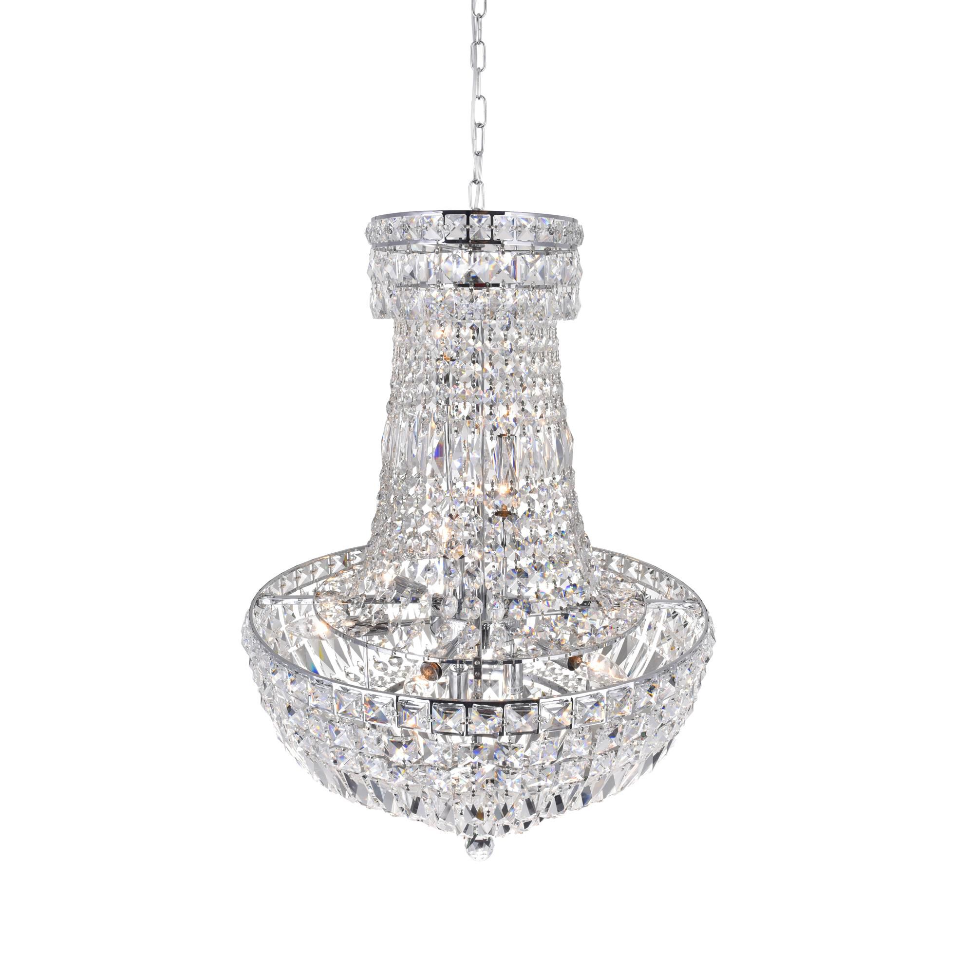 Stefania 22 Inch 13 Light Mini Chandelier by CWI Lighting