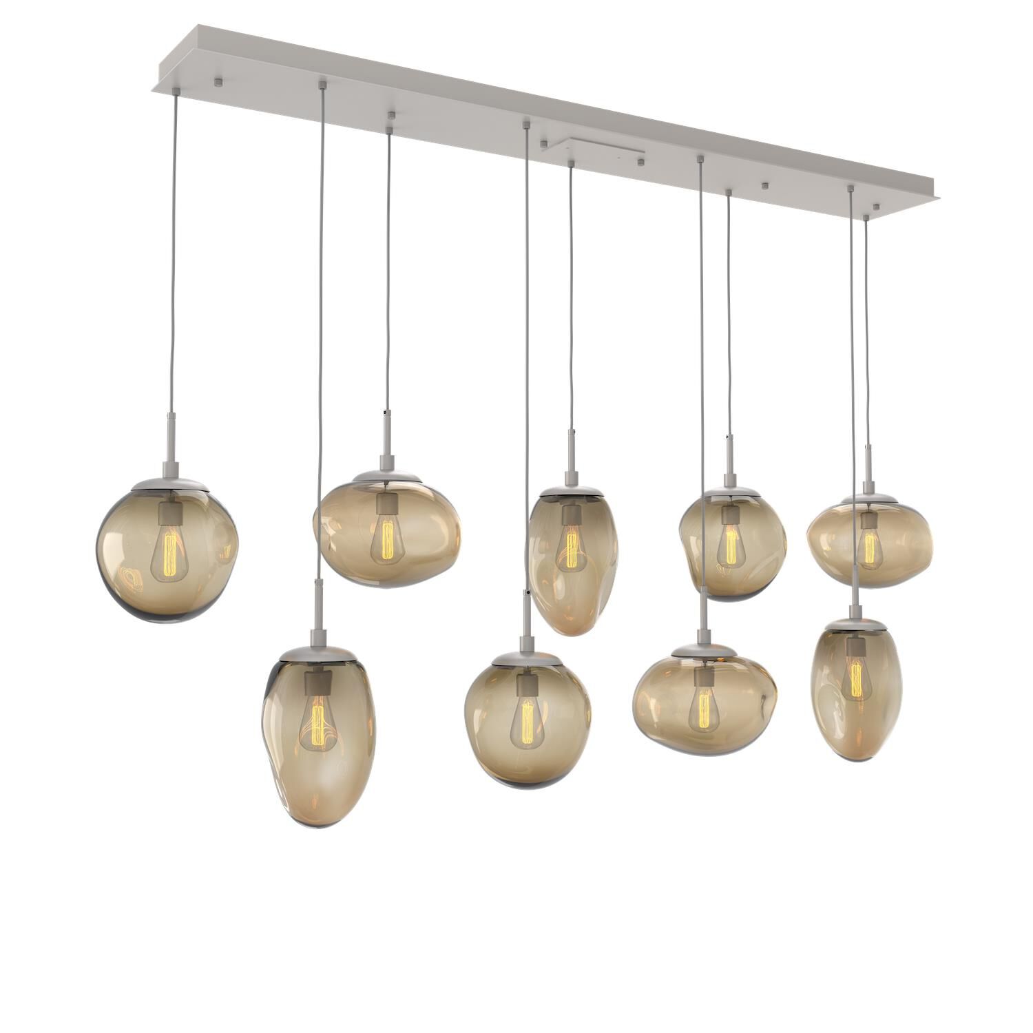 Levi Wilson Nebula 70 Inch 9 Light Linear Suspension Light by Hammerton Studio