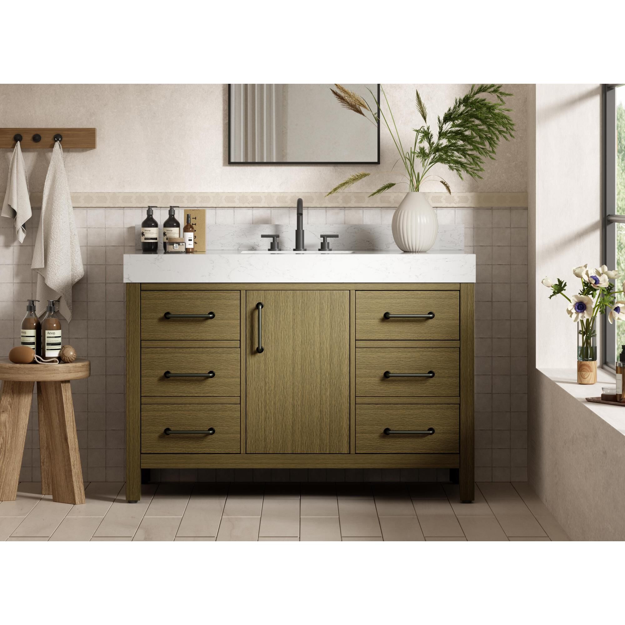 Nathan 48 Inch Bath Vanity by Elegant Dcor