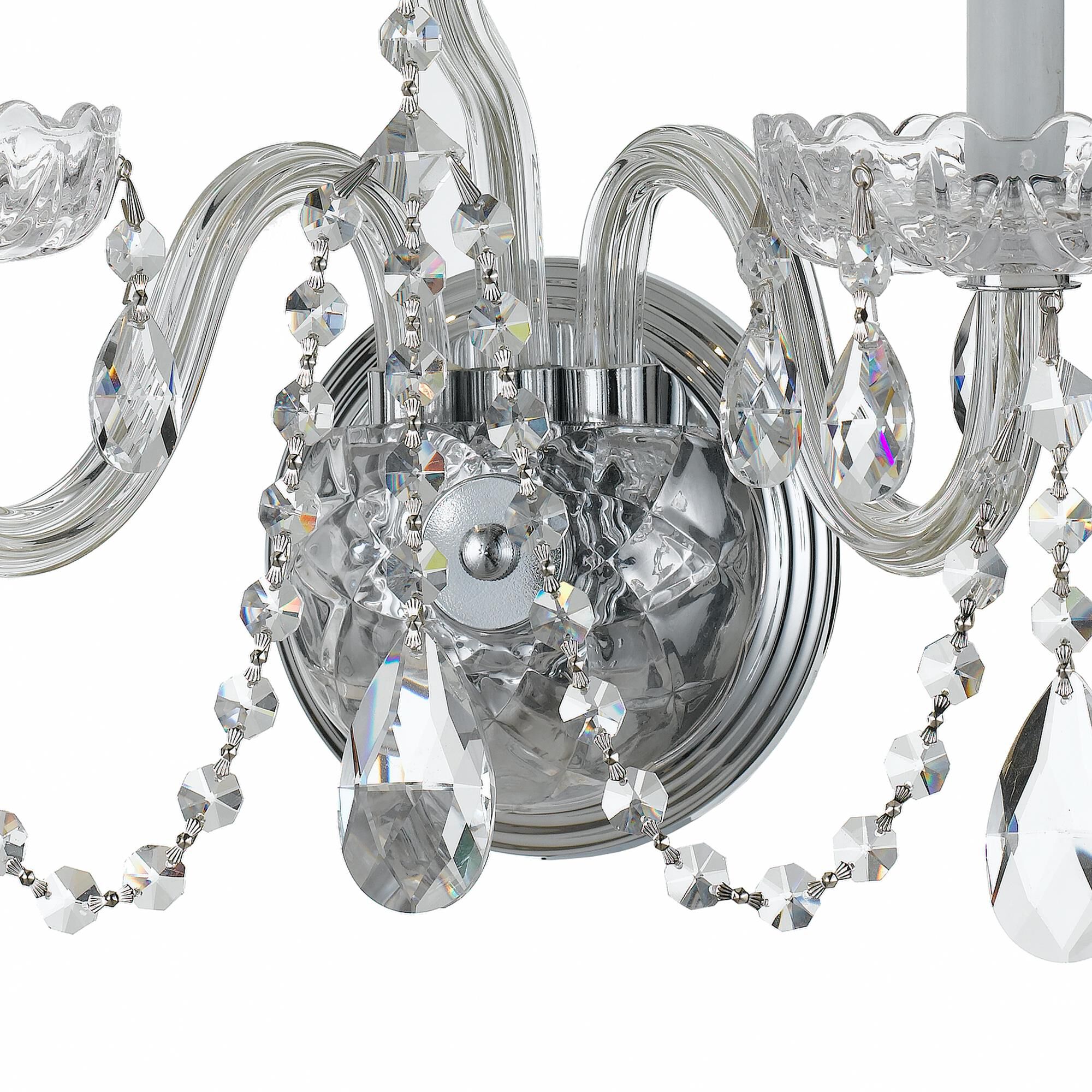 Traditional Crystal 16 Inch Wall Sconce by Crystorama