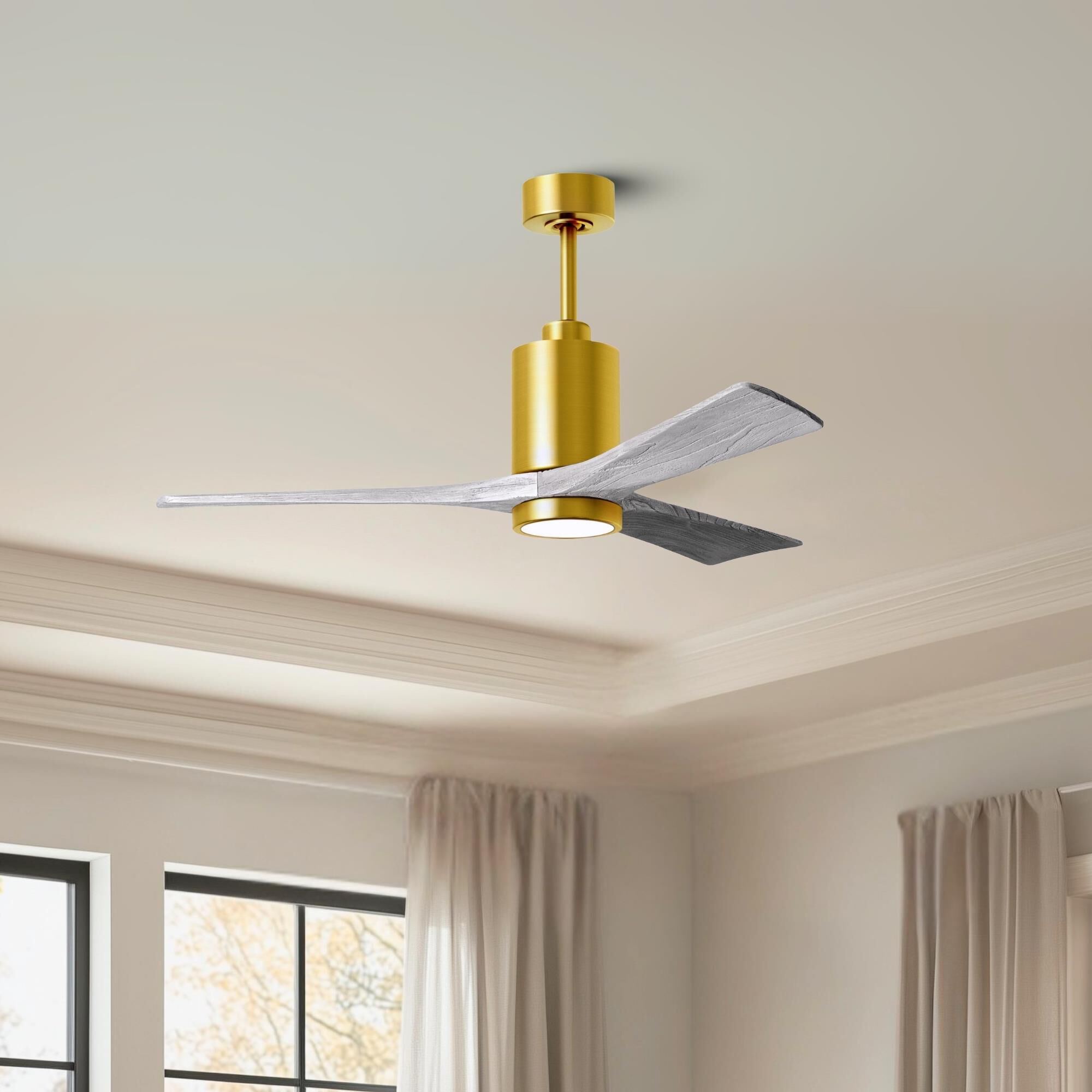 Patricia 52 Inch Ceiling Fan with Light Kit by Matthews Fan Company