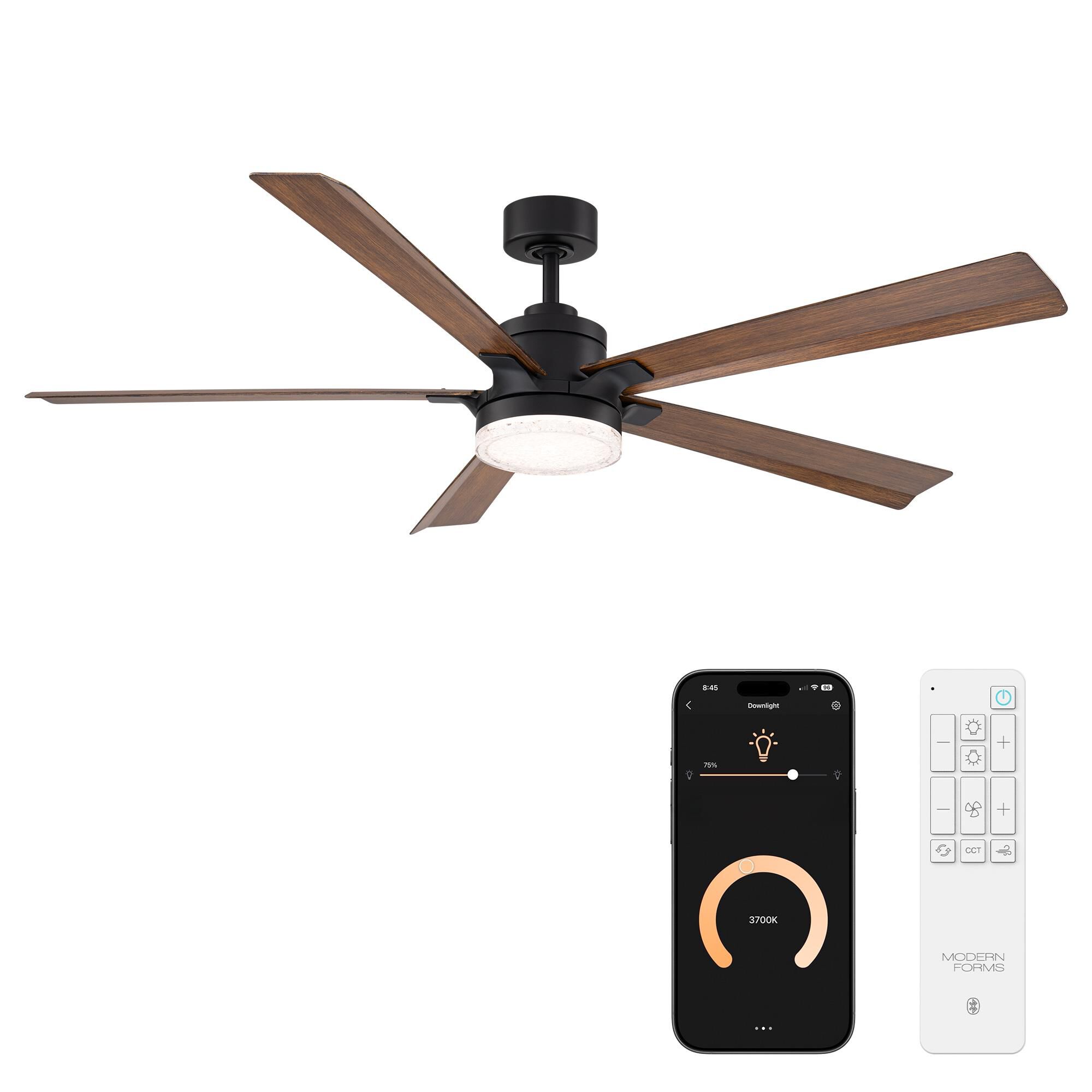 Radiant 64 Inch Ceiling Fan with Light Kit by Modern Forms