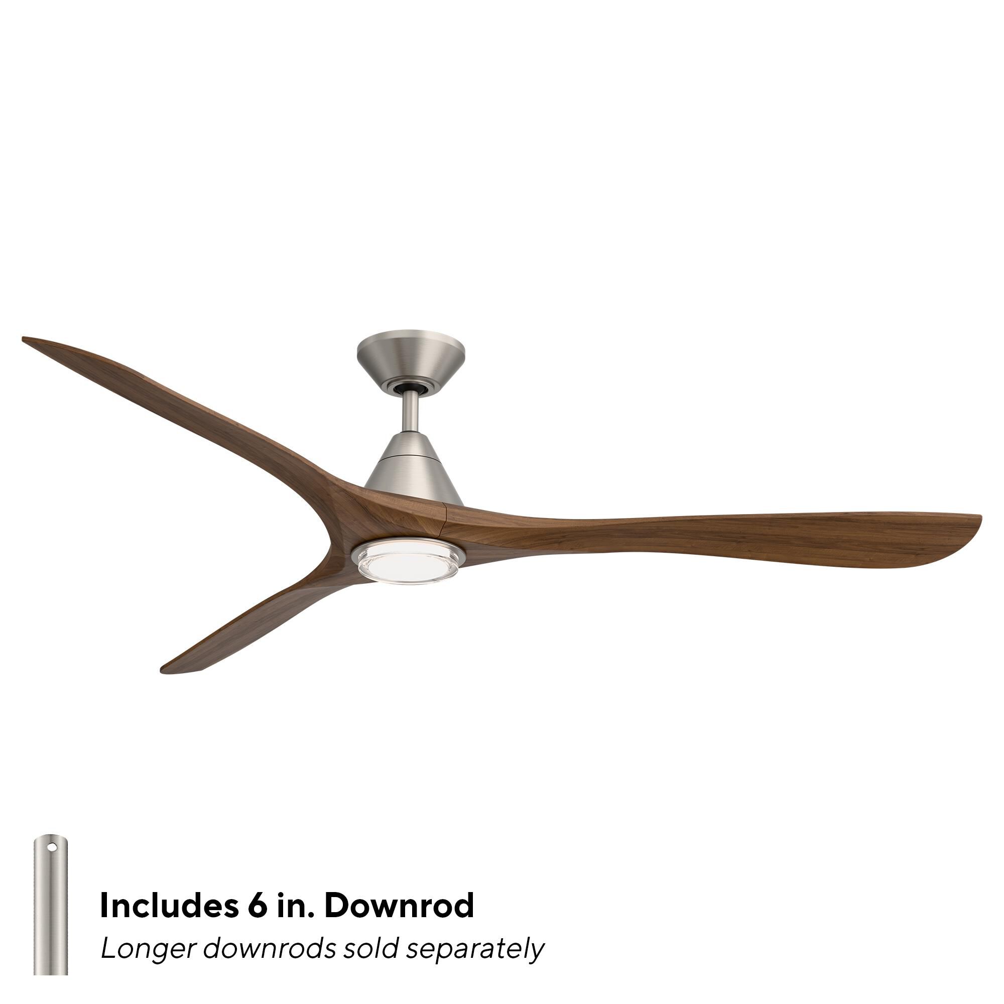 Carve 72 Inch Ceiling Fan with Light Kit by Modern Forms