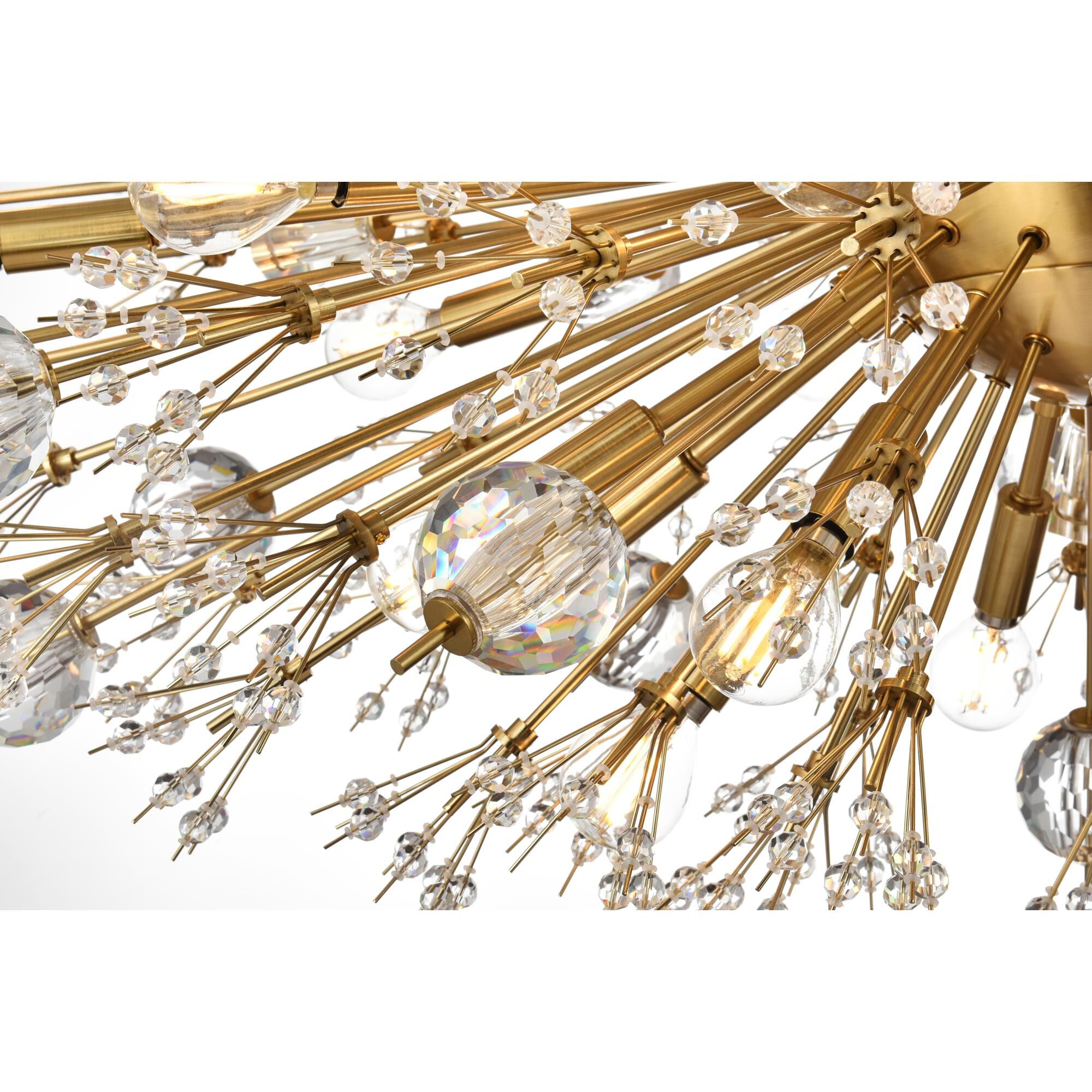 Shown in Gold finish and Royal Cut crystal