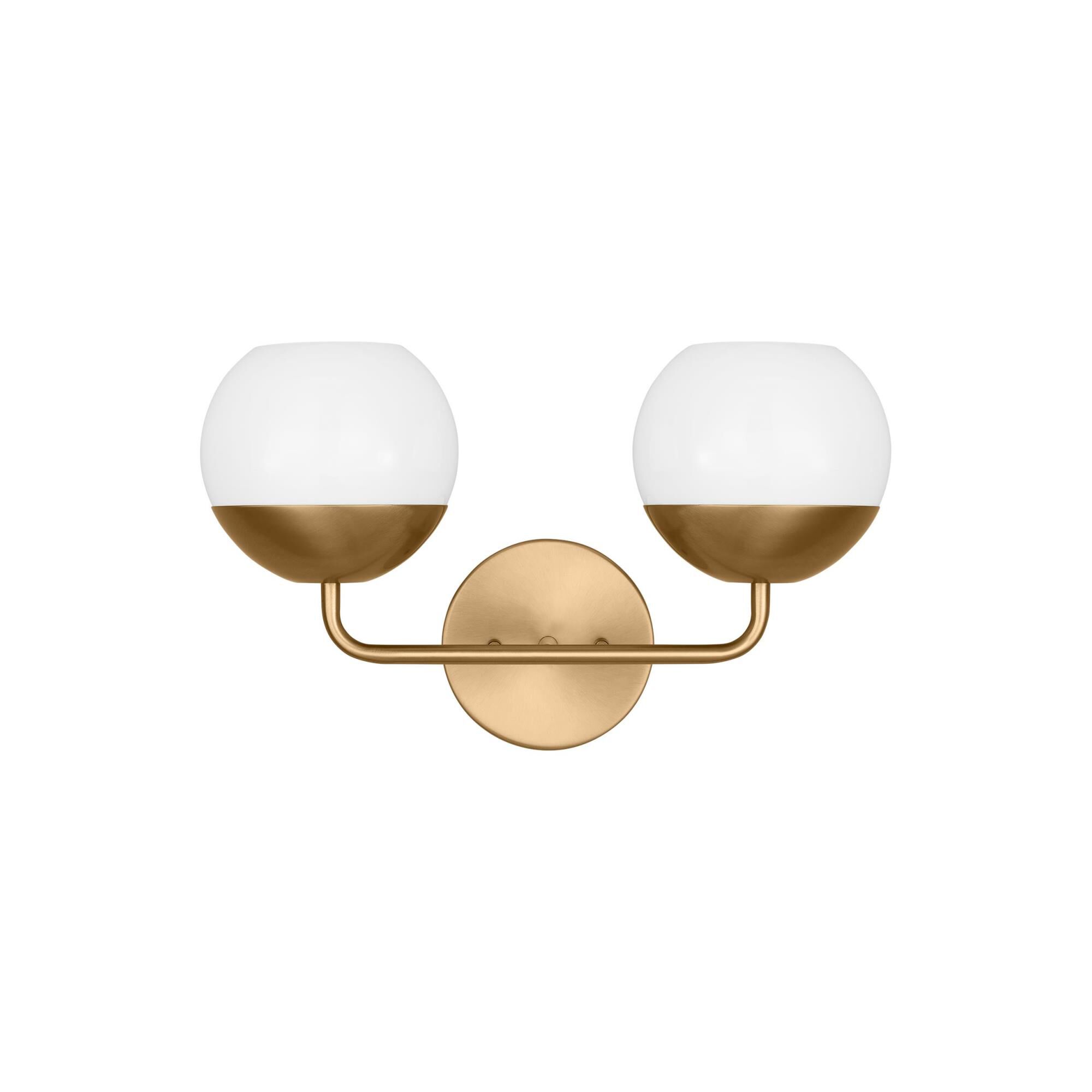 Shown in Satin Brass finish and Milk glass and Milk Glass s shade