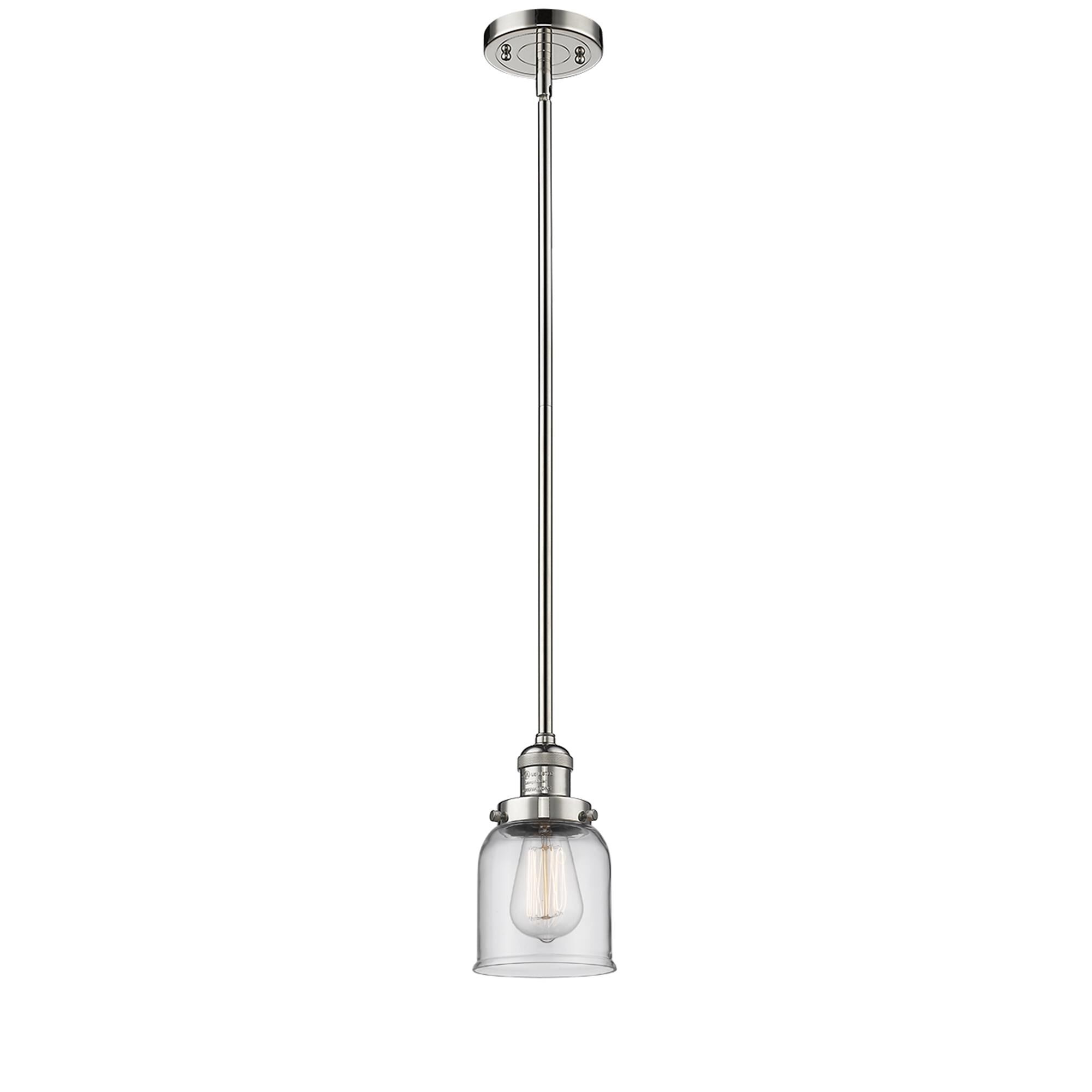 Shown in Polished Nickel finish and Clear glass