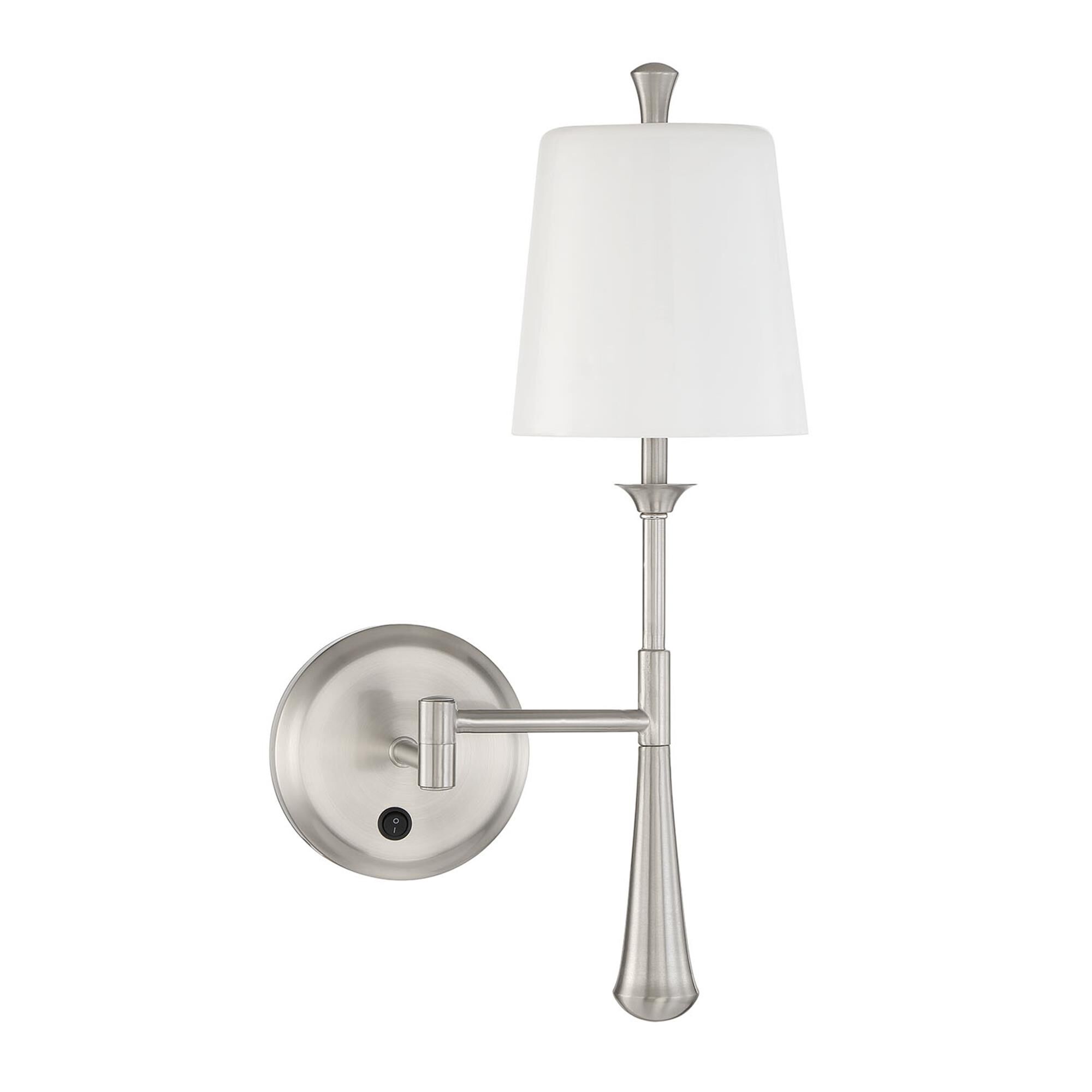 Shown in Brushed Polished Nickel finish and Frostedopal glass