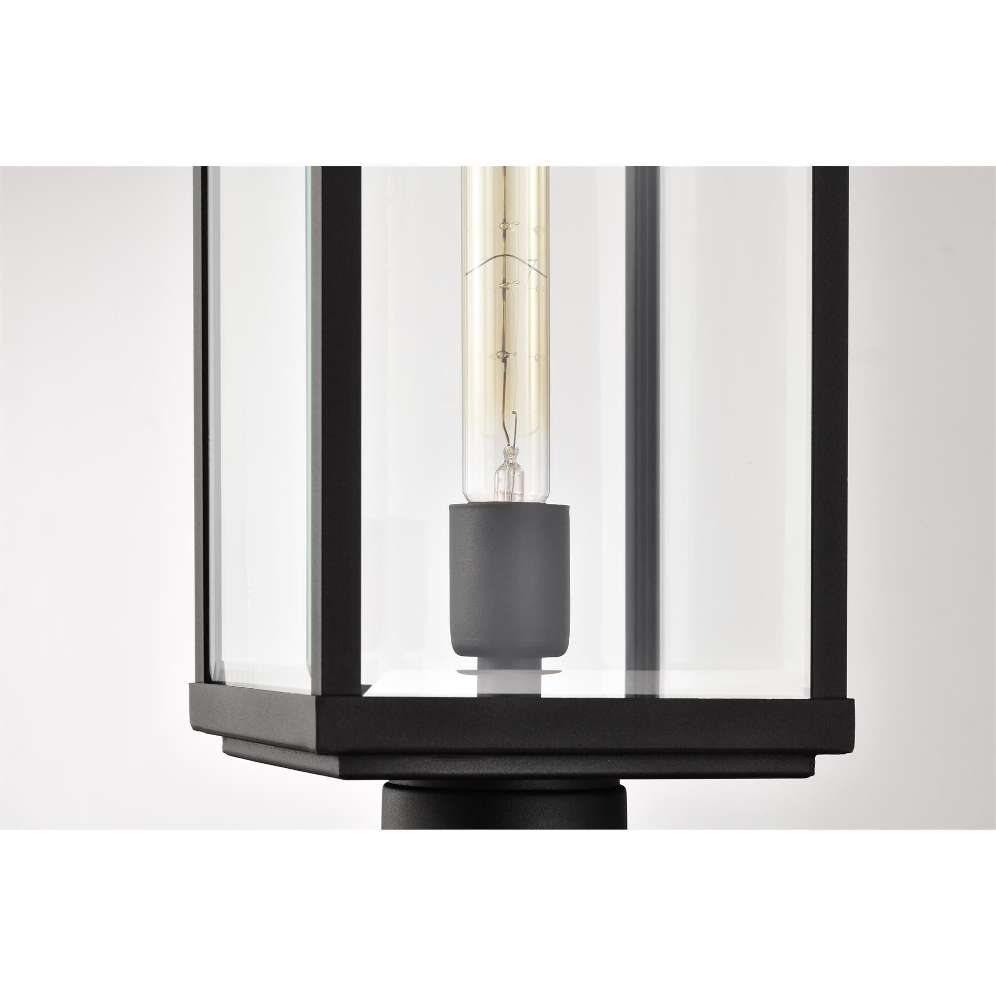 Shown in Sand Black finish and Clear Beveled glass