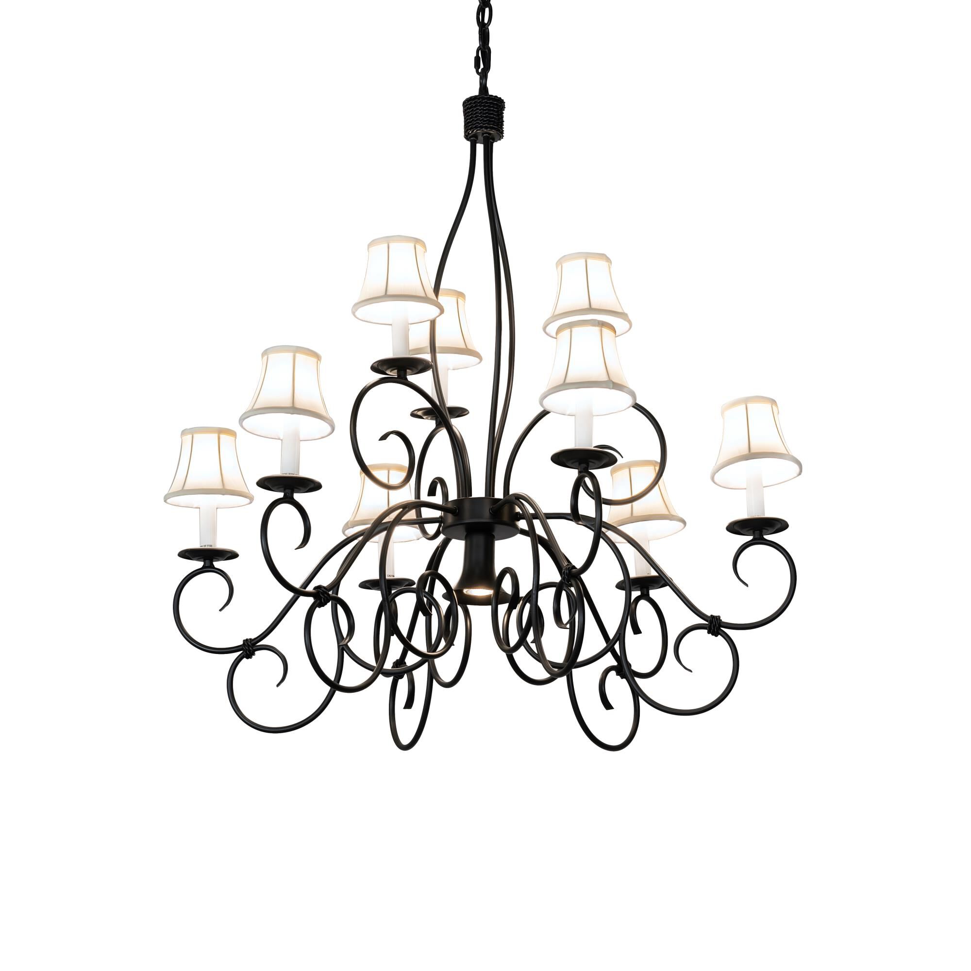 Grace 36 Inch 9 Light Chandelier by Meyda Lighting