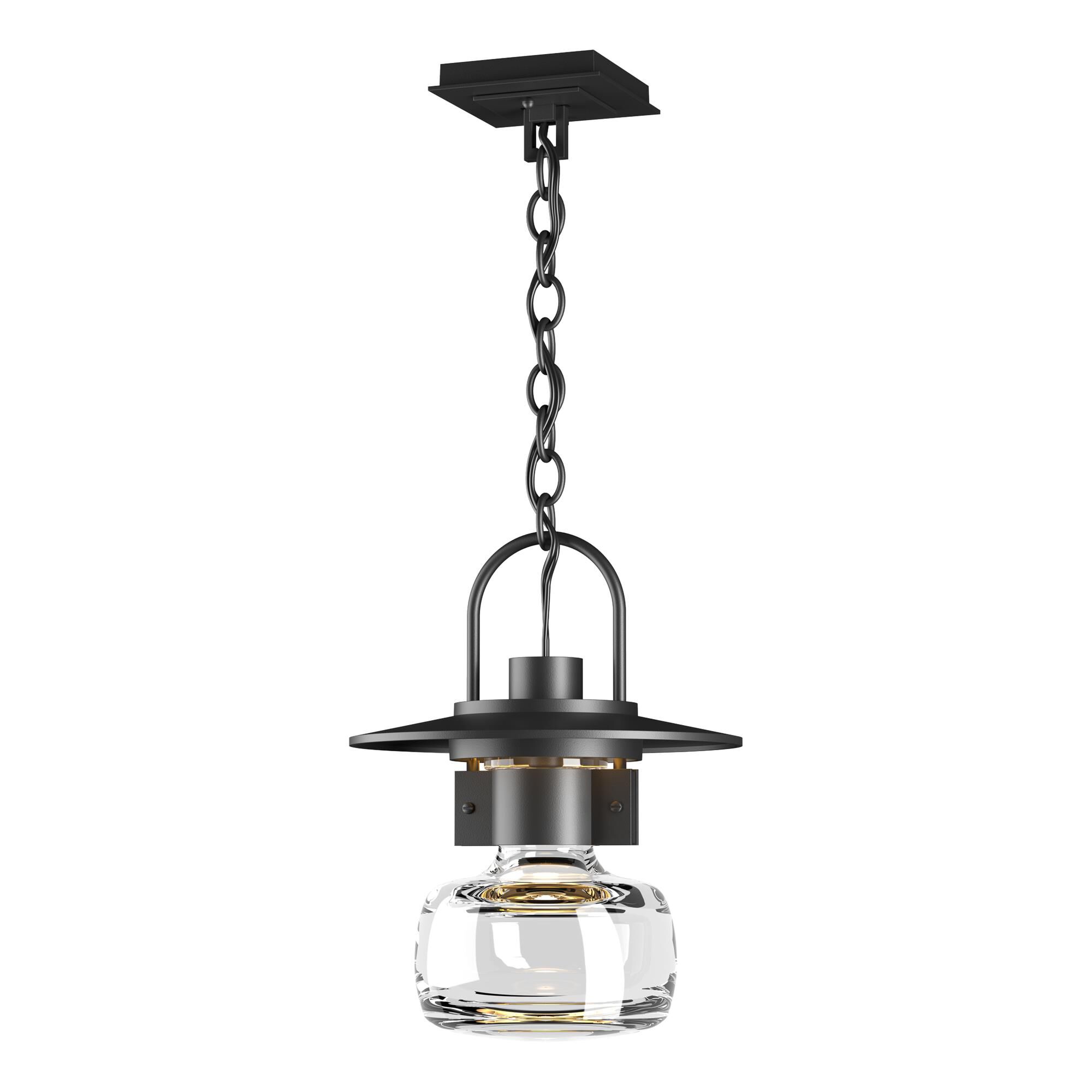 Shown in Coastal Black finish and Clear glass
