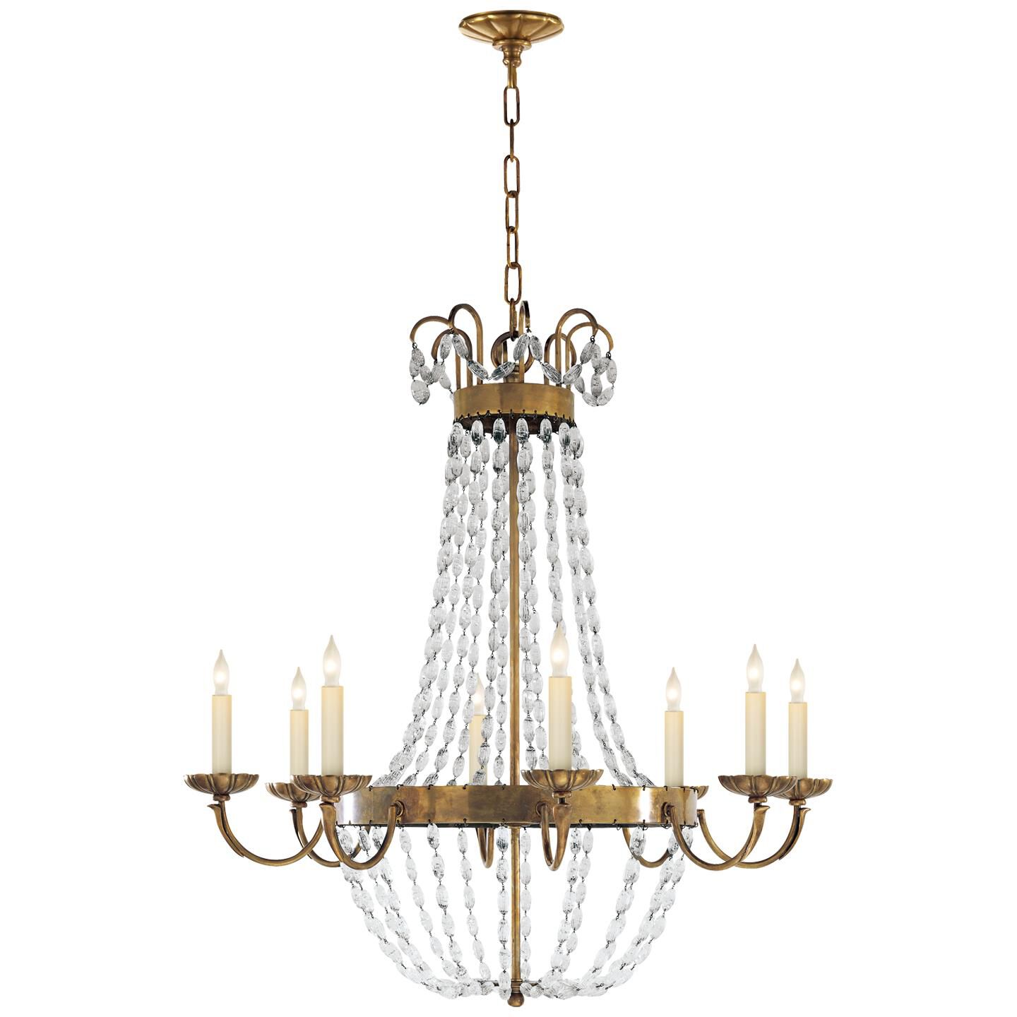 Chapman & Myers Paris Flea Market 32 Inch 8 Light Chandelier by Visual Comfort Signature Collection
