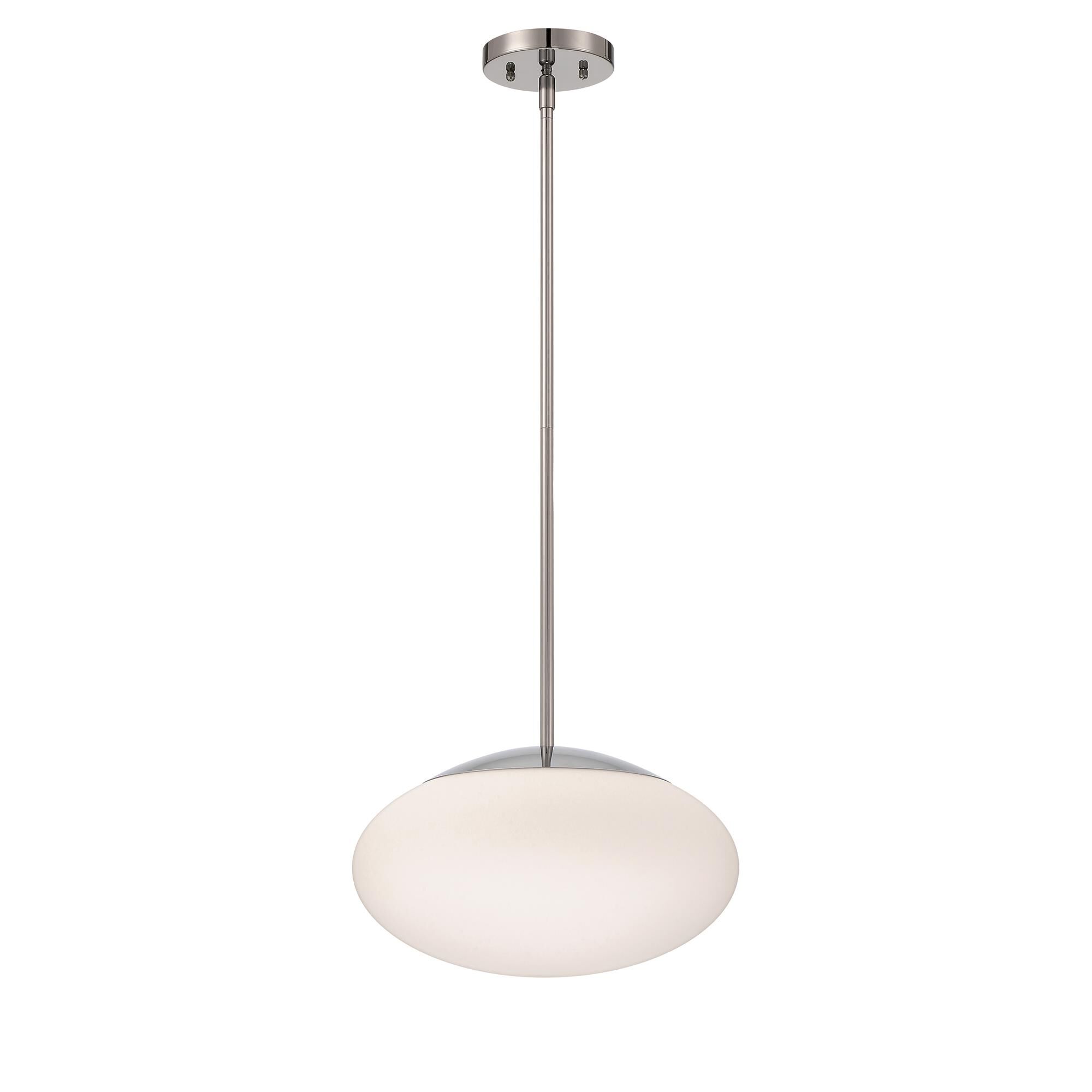 Shown in Chrome finish and Frostwhite glass