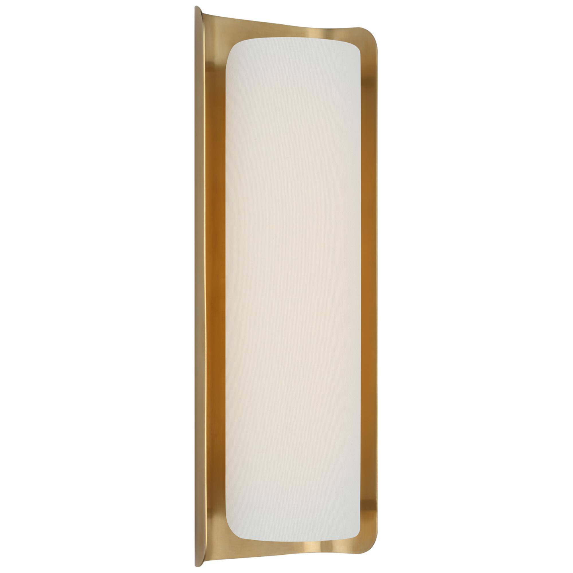 Shown in Hand-Rubbed Antique Brass and Linen finish