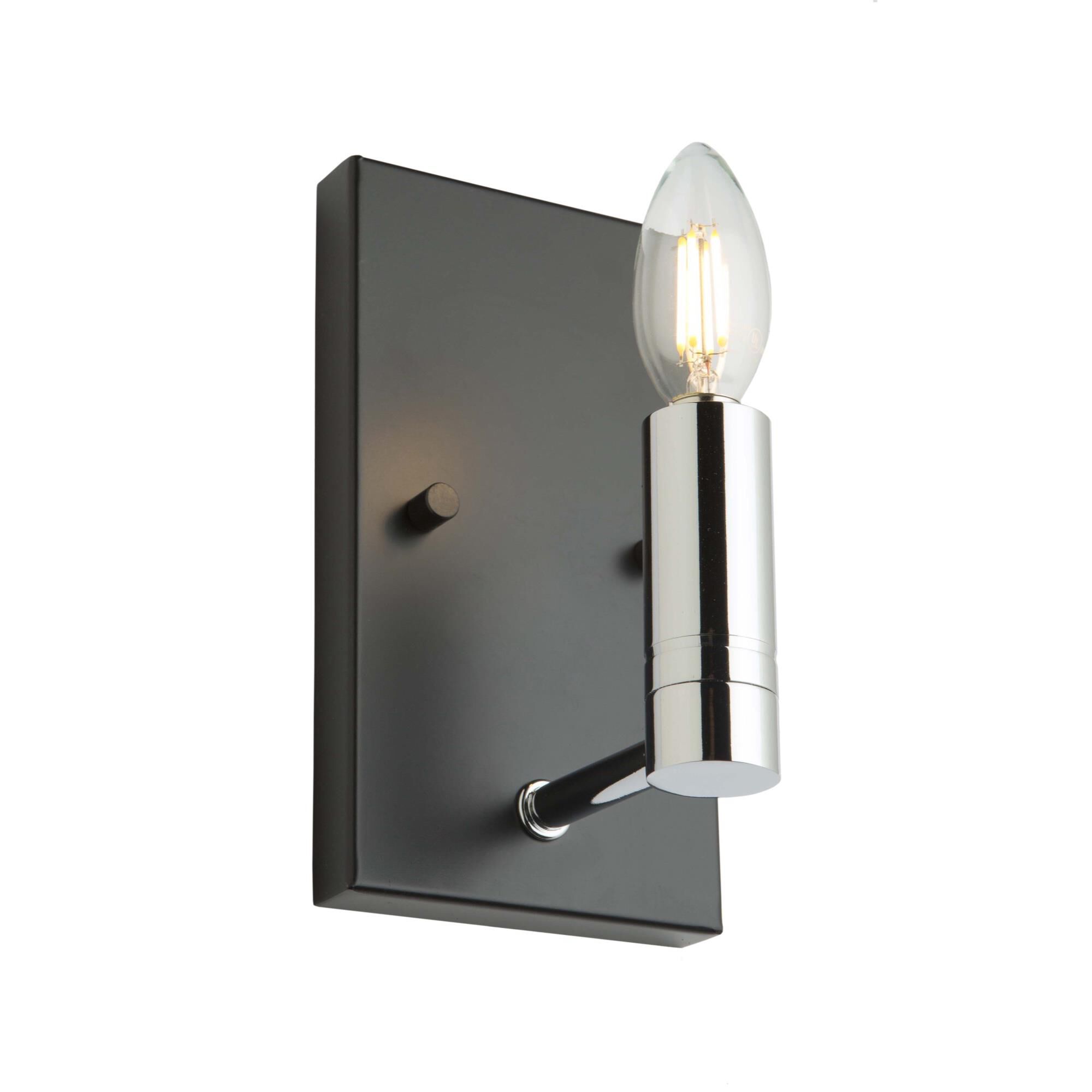 Shown in Matte Black - Polished Nickel finish