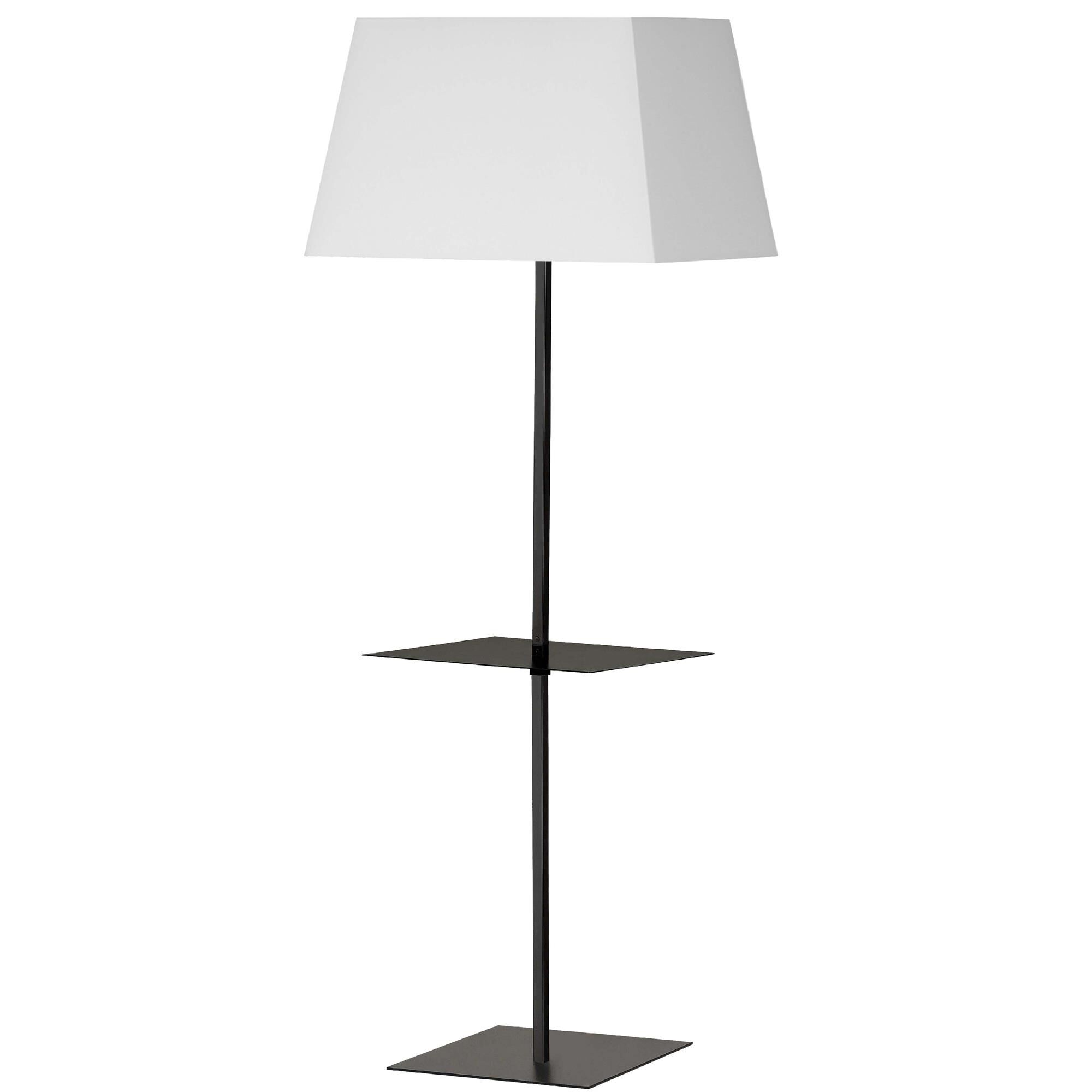 Shown in Matte Black finish and White shade
