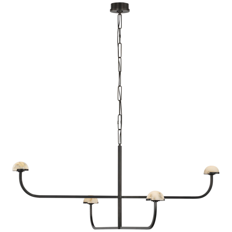 Visual Comfort Signature Collection Kelly Wearstler Pedra 54 Inch LED Chandelier