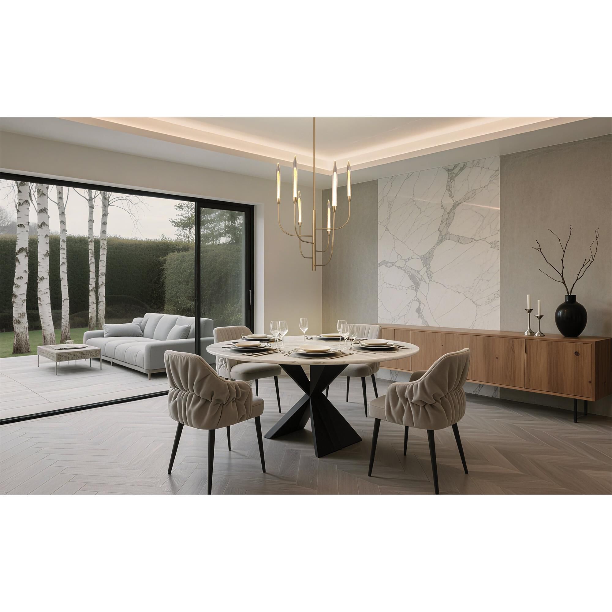 Shown in Brass finish and Gold Leaf HandPressed glass