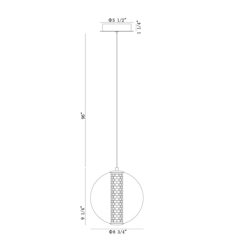 Atomo 9 Inch Mini Pendant by Eurofase Lighting