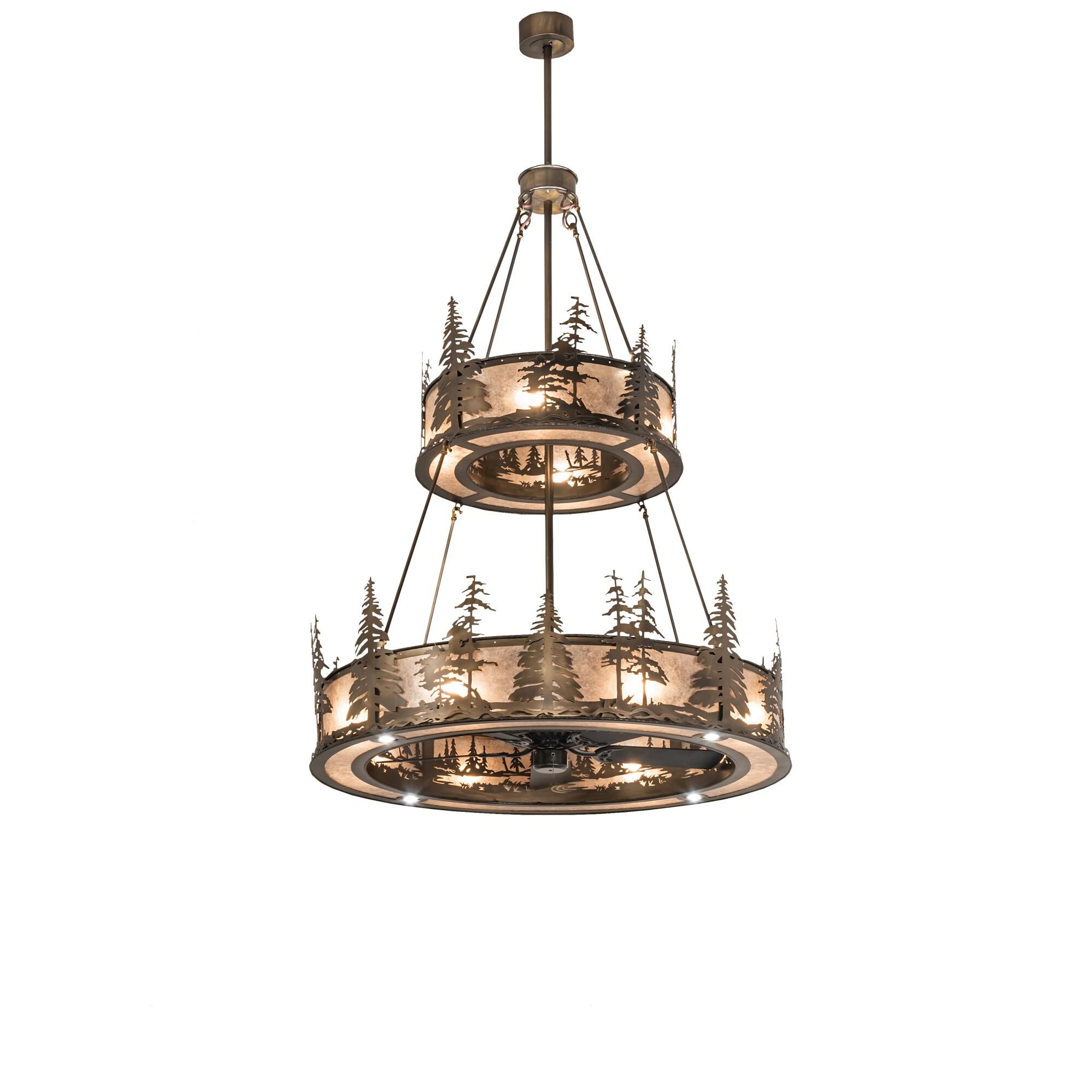 Meyda Lighting Tall Pines 55 Inch Chandelier