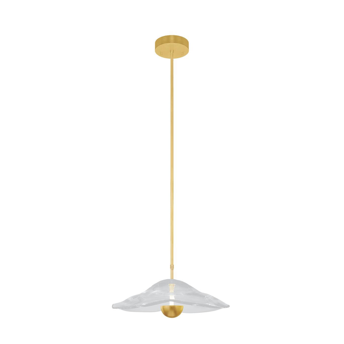 Shown in Gold finish and False crystal and True glass