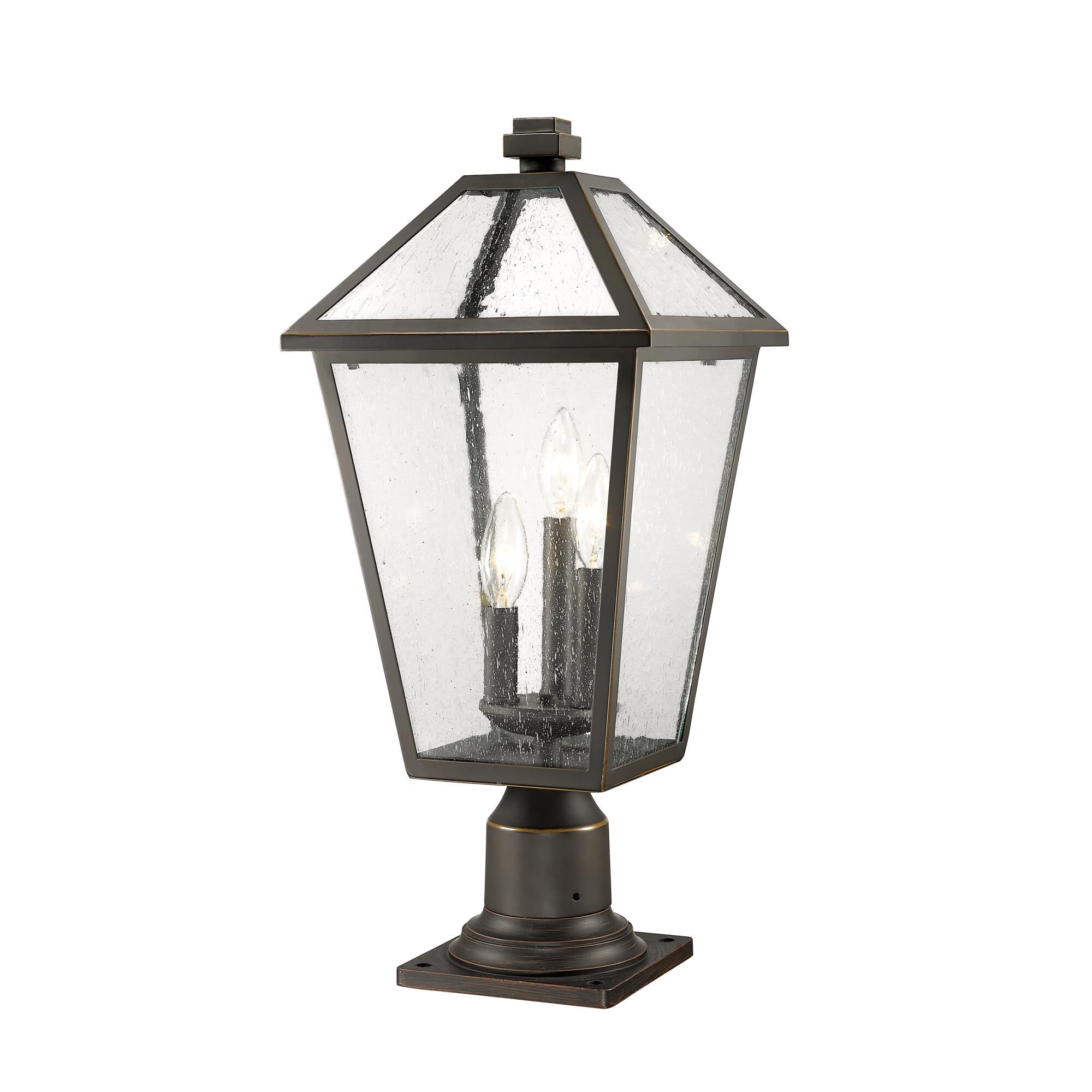 Talbot 22 Inch Tall 3 Light Outdoor Pier Lamp by Z-Lite