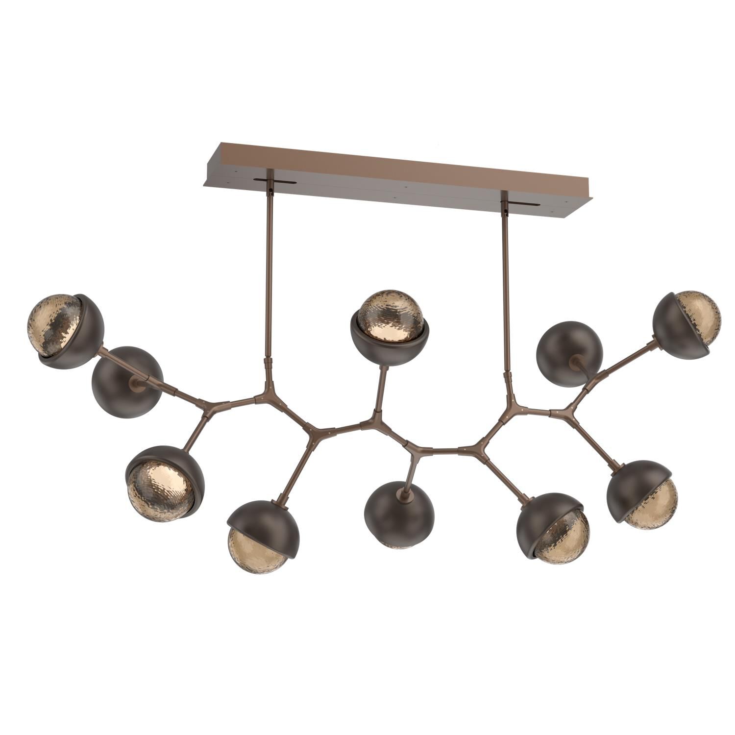 Levi Wilson Cabochon 56 Inch Linear Suspension Light by Hammerton Studio