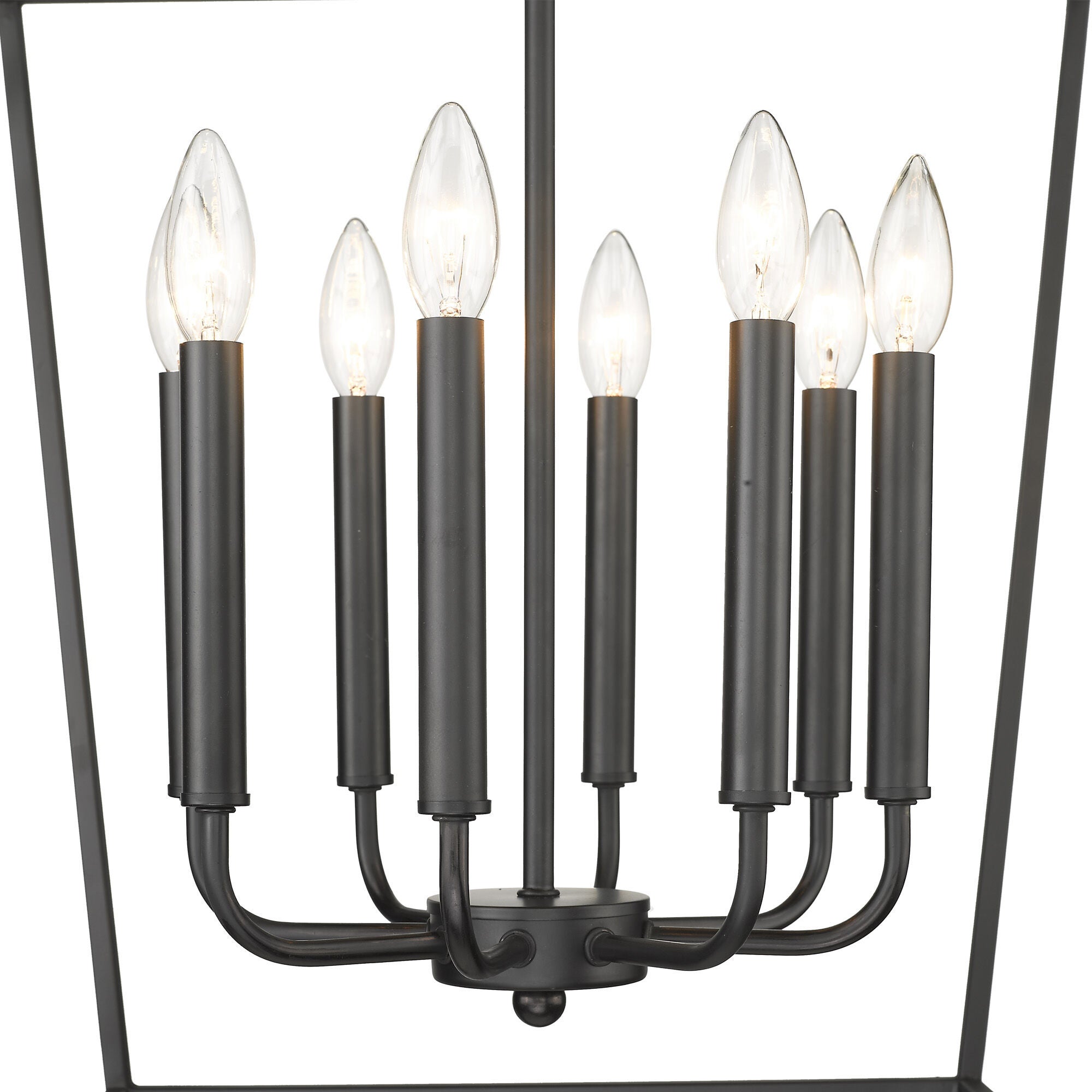 Shown in Matte Black finish and -- glass and -- shade