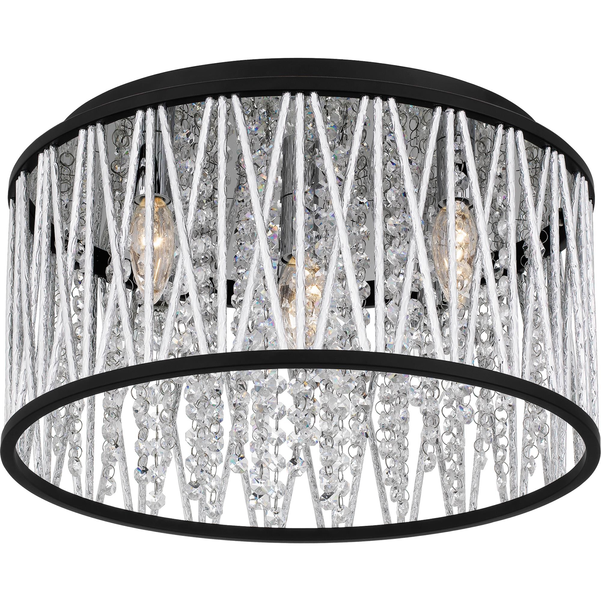 Shown in Matte Black finish and Clear Crystal Glass shade