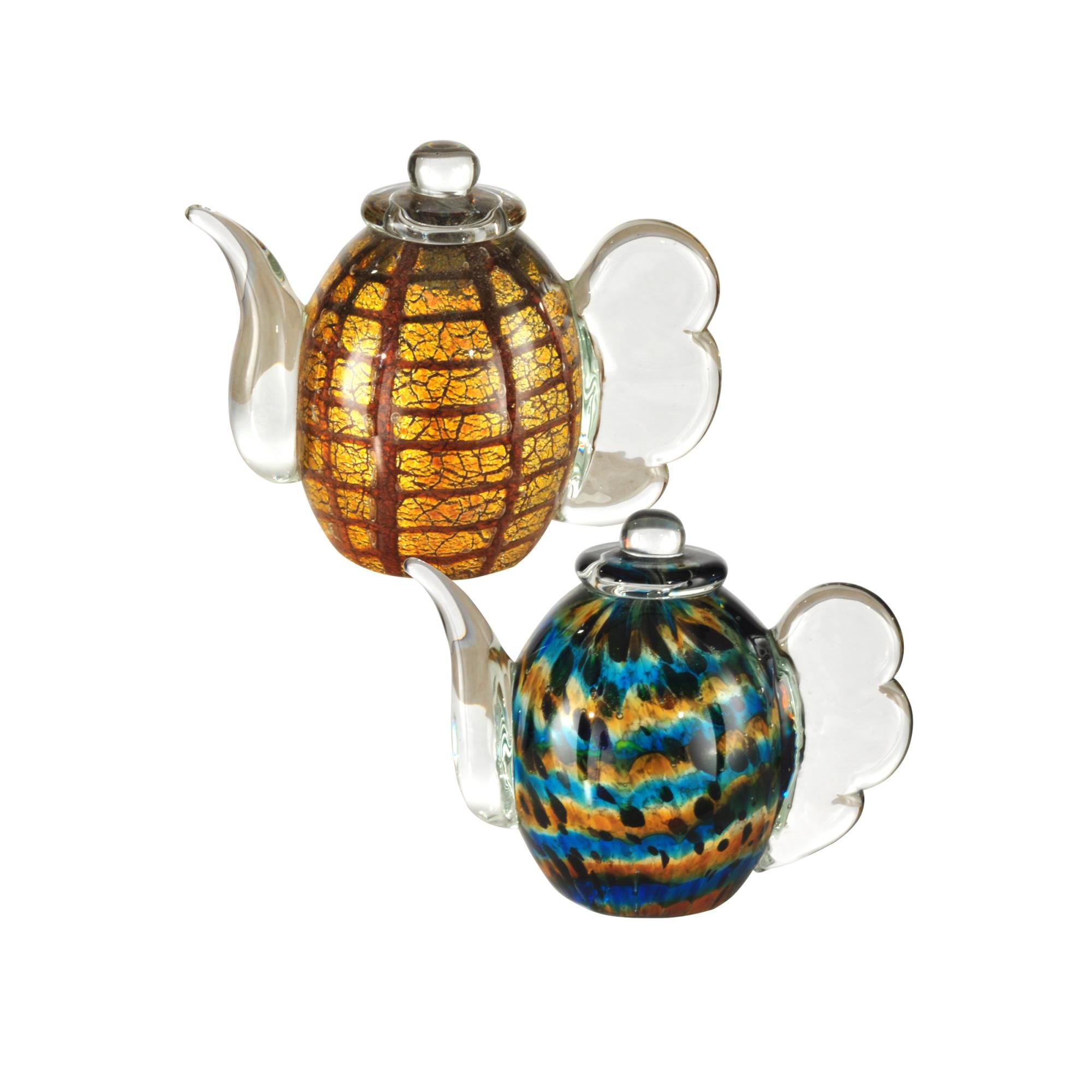 2-Piece Inferno Tea Pot Figurine,