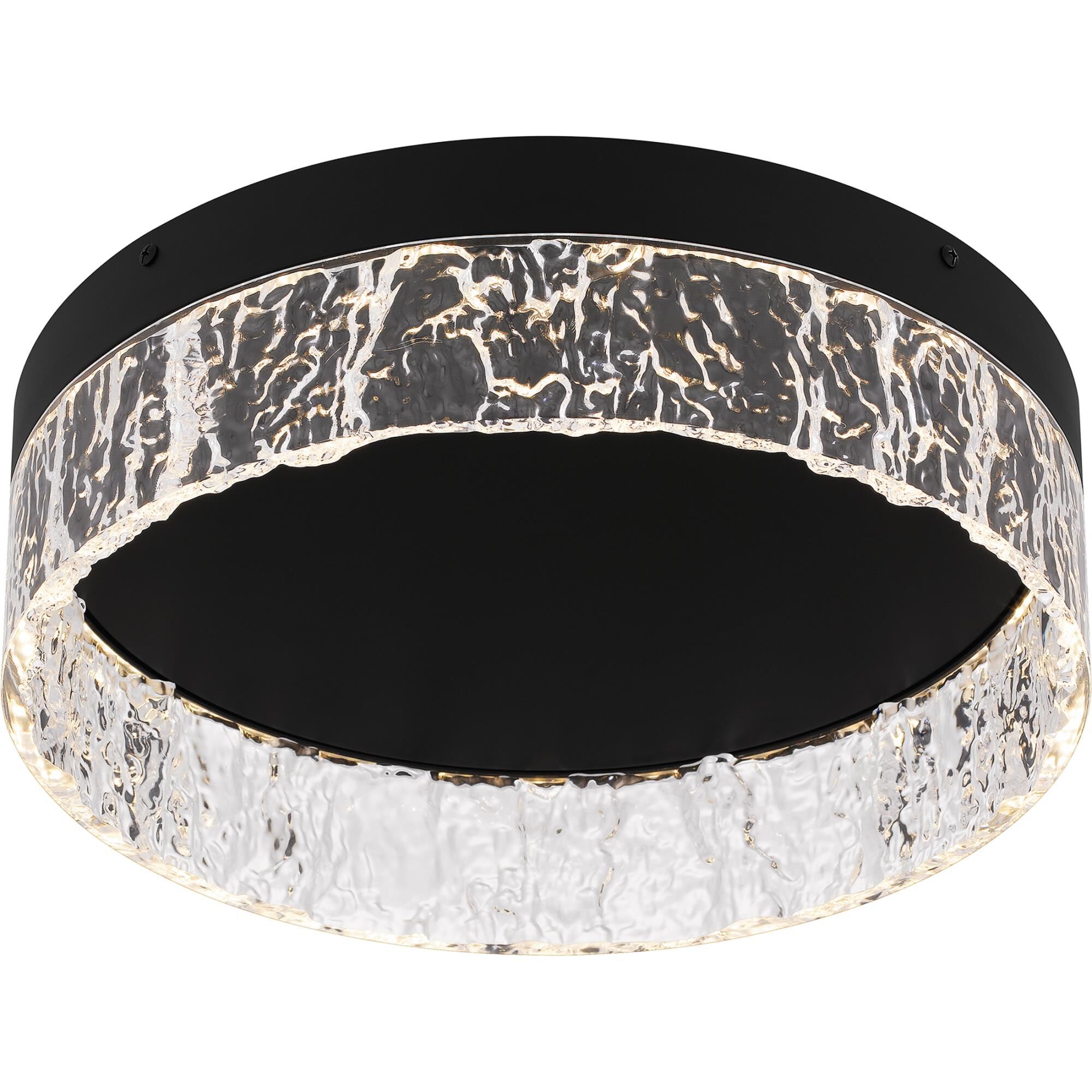 Shown in Matte Black finish and Clear Textured Acrylic shade