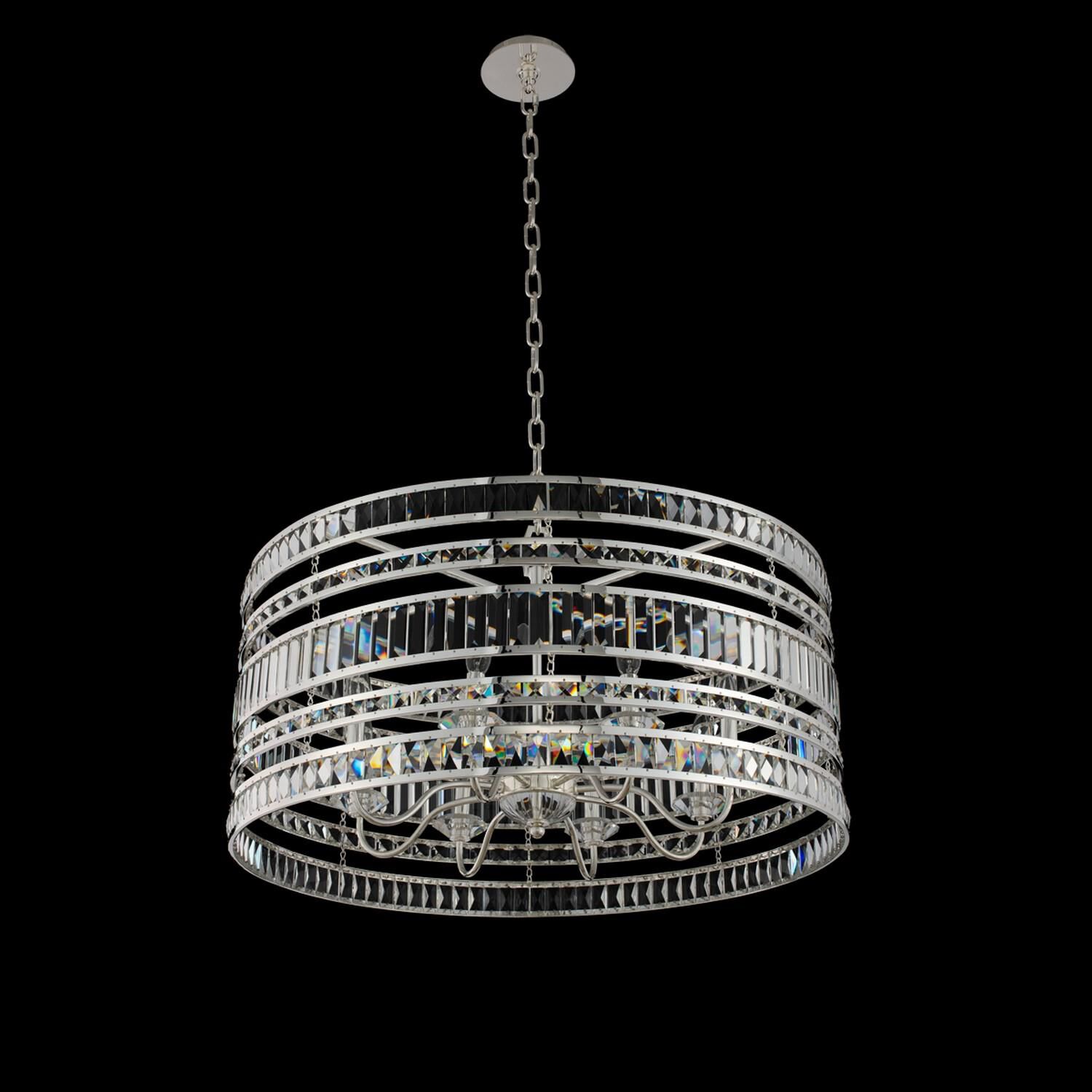 Shown in Polished Silver finish and Firenze crystal