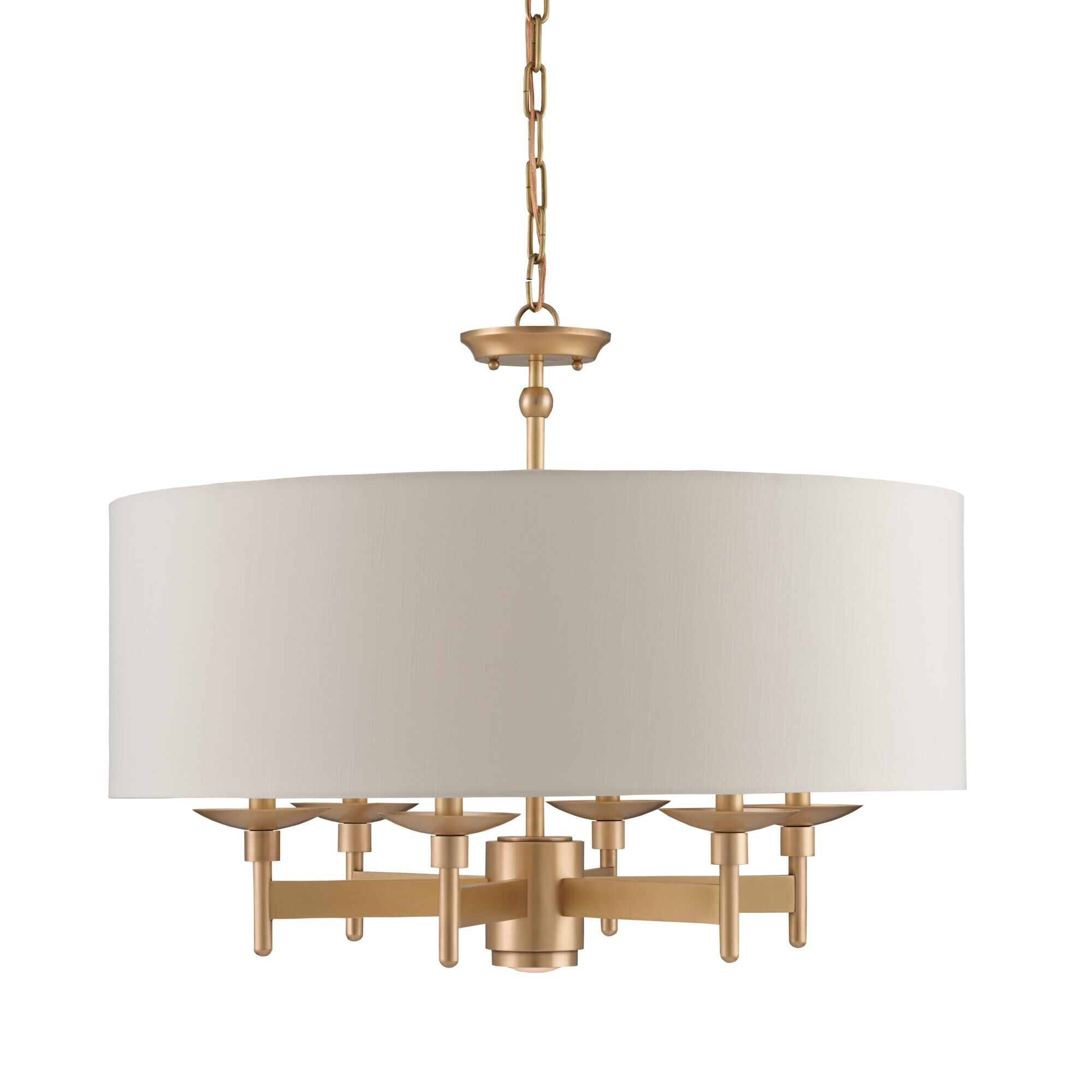 Bering 28 Inch 6 Light Chandelier by Currey and Company