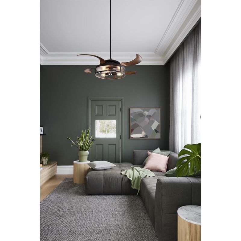Classic 48 Inch Ceiling Fan with Light Kit by Beacon Lighting