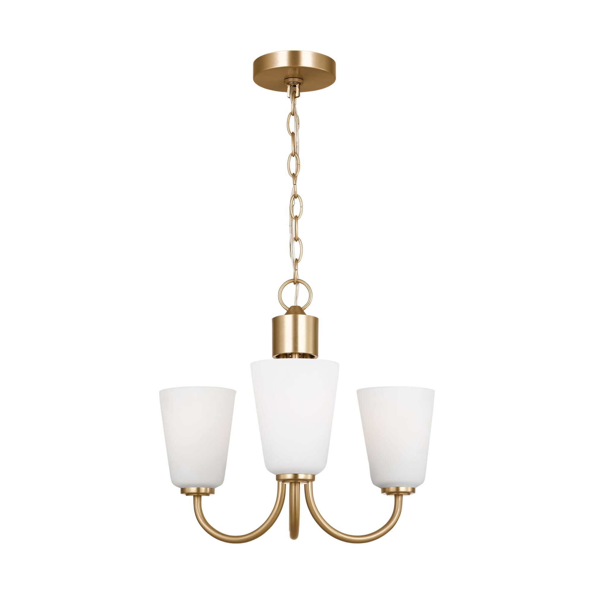 Shown in Satin Brass finish and Etched Painted White Inside glass