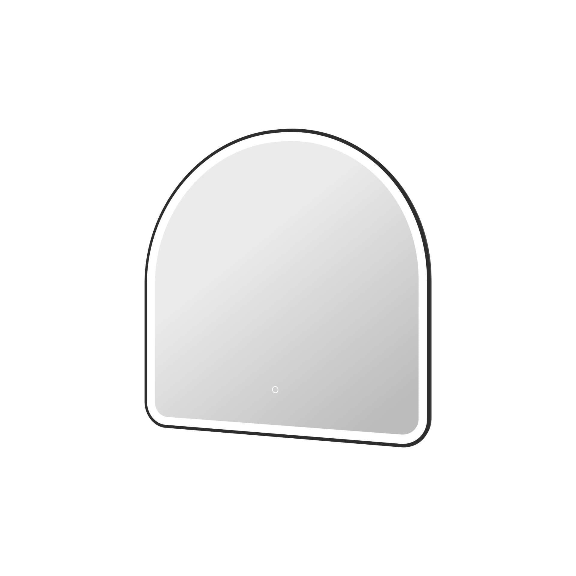 Harmoni 36 Inch Arched LED Lighted Mirror by Elegant Decor