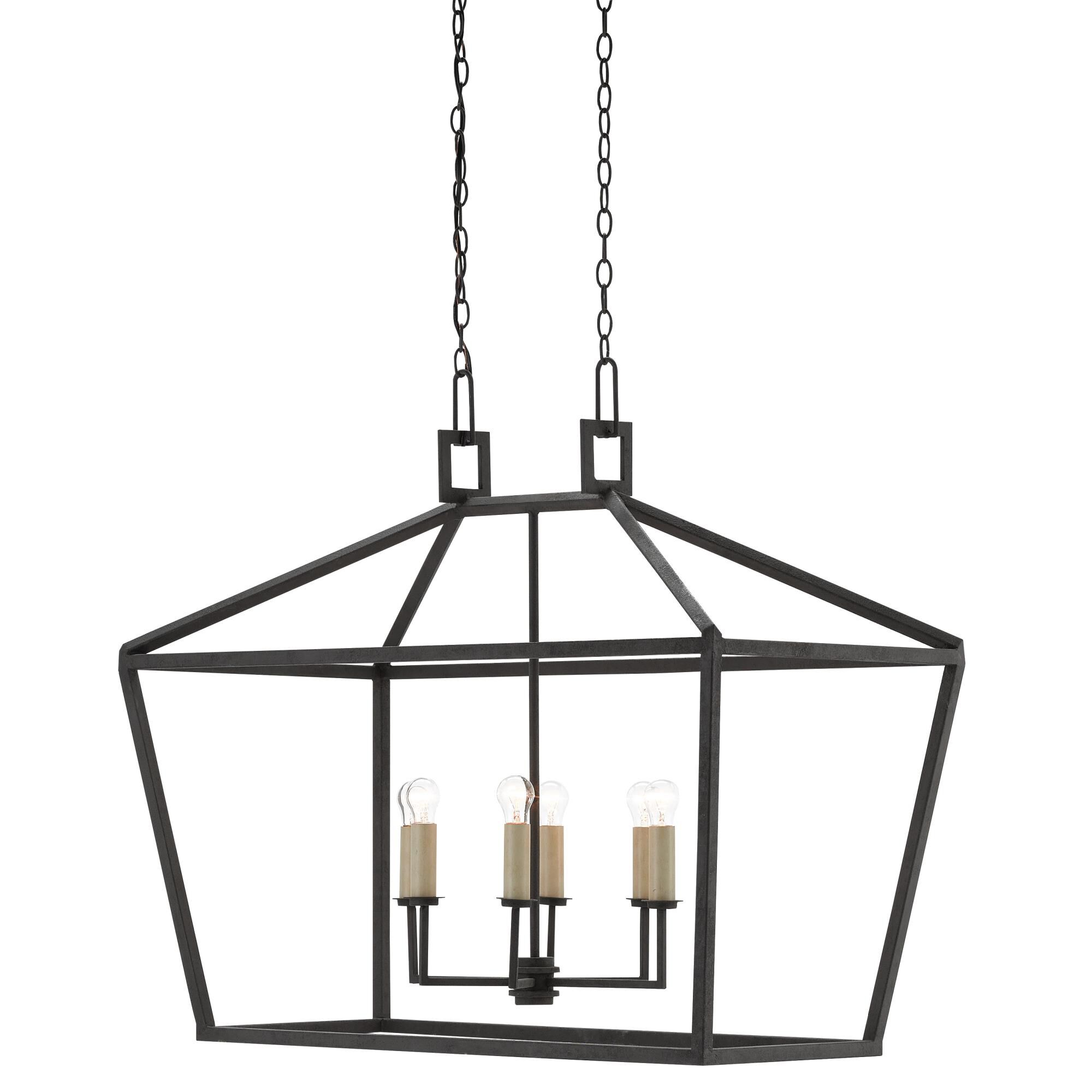 Denison 40 Inch 6 Light Linear Suspension Light by Currey and Company