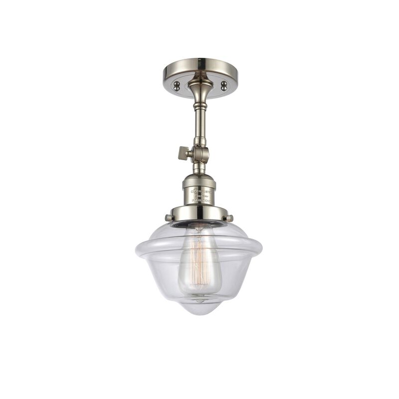 Bruno Marashlian Small Oxford 7 Inch 1 Light Semi Flush Mount by Innovations Lighting