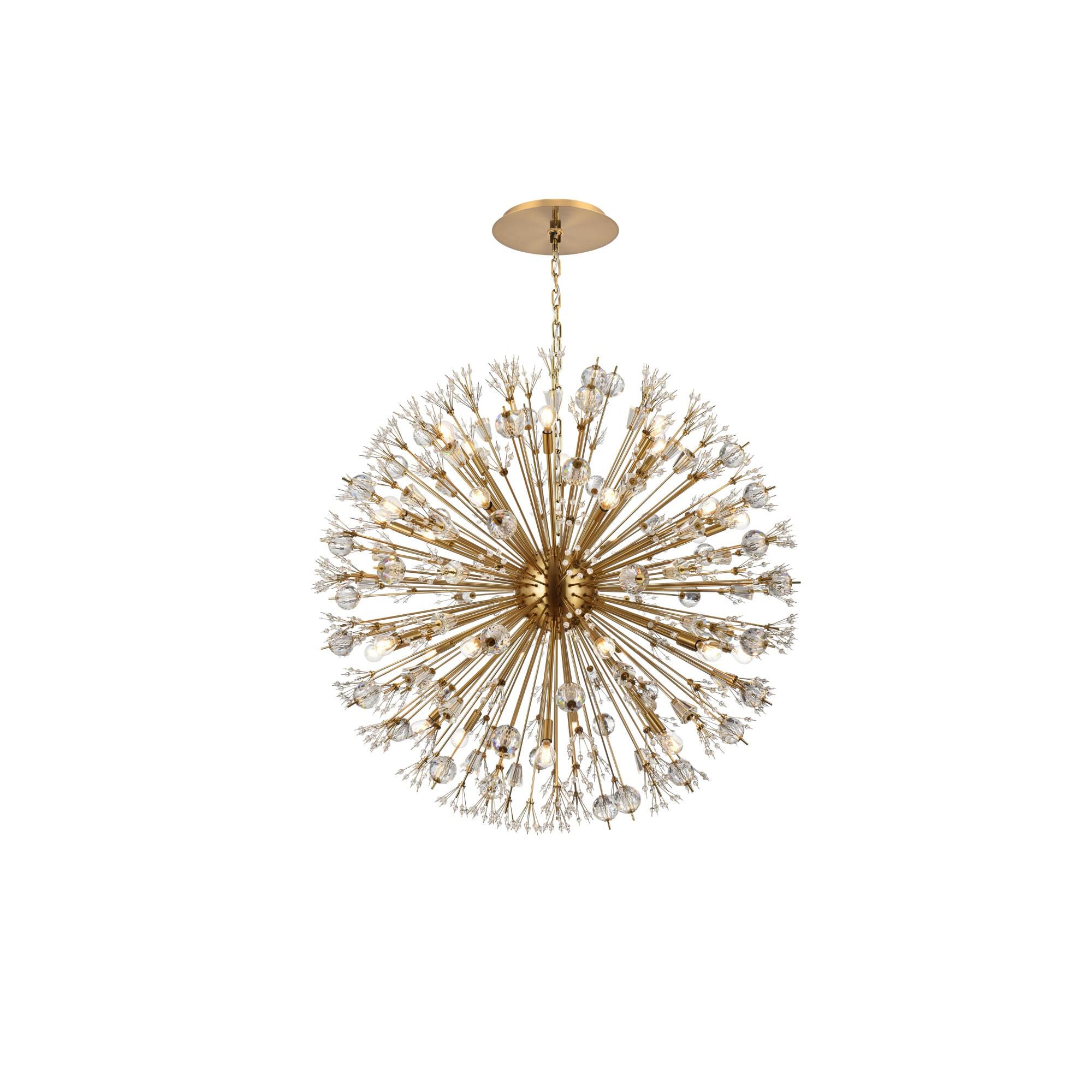 Shown in Gold finish and Royal Cut crystal