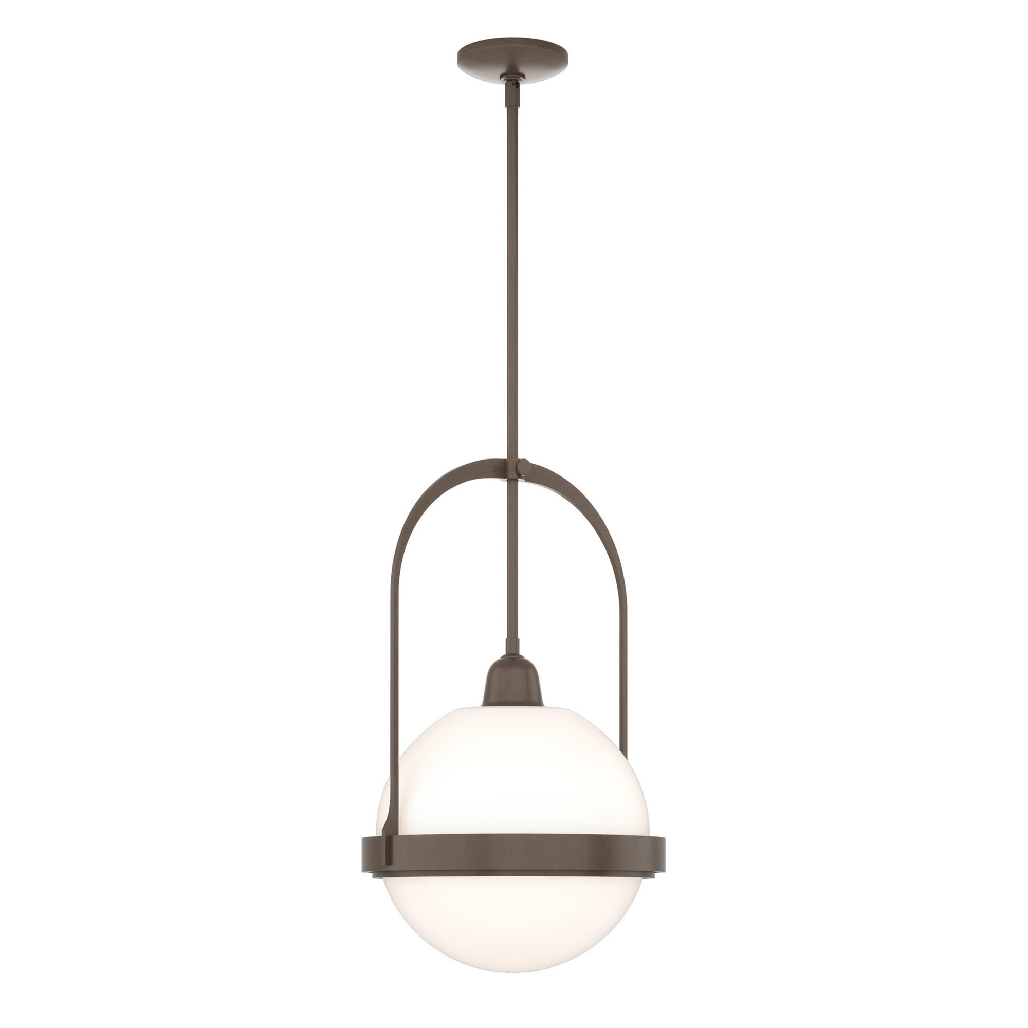 Shown in Bronze finish and Opal glass