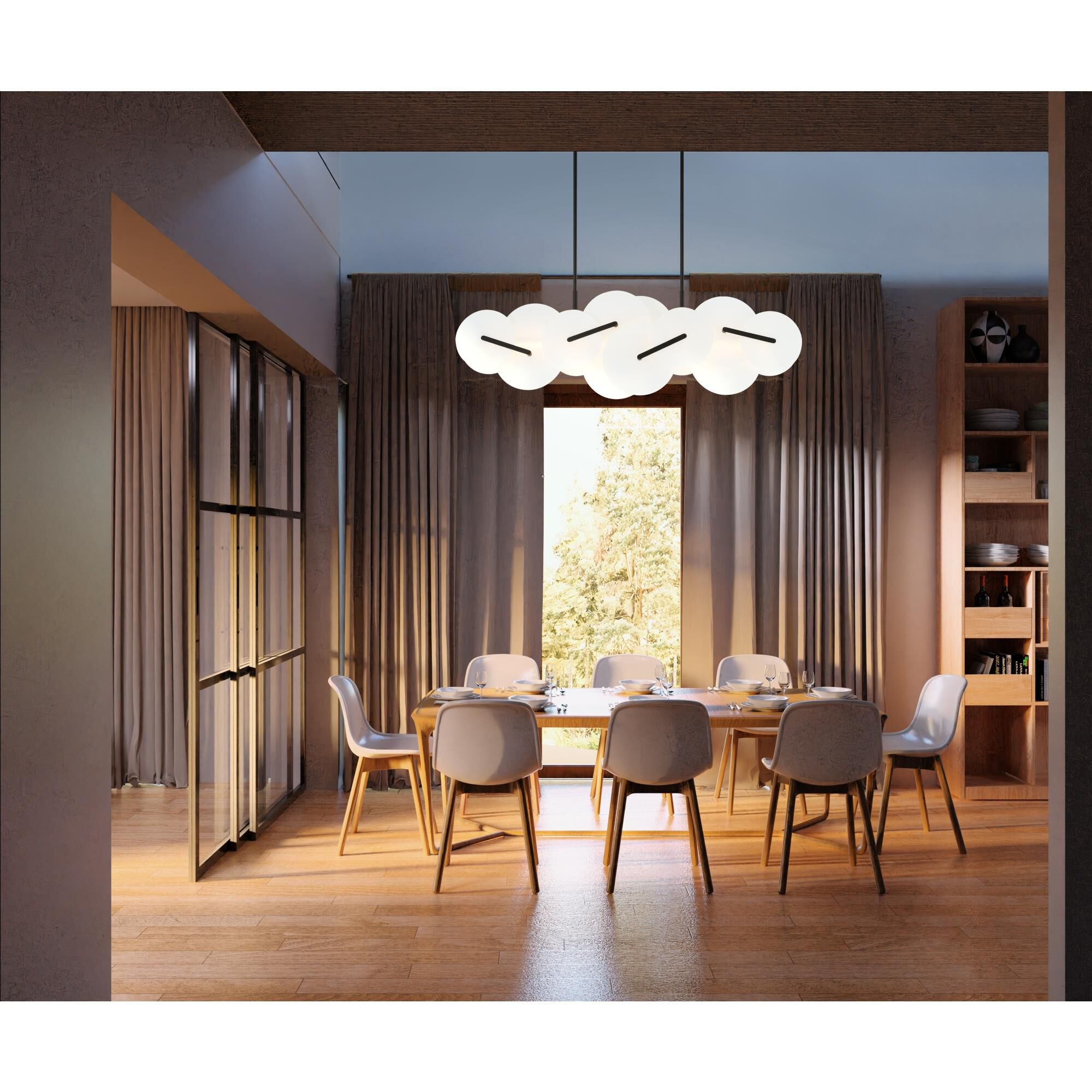 Shown in Gold finish and White  glass